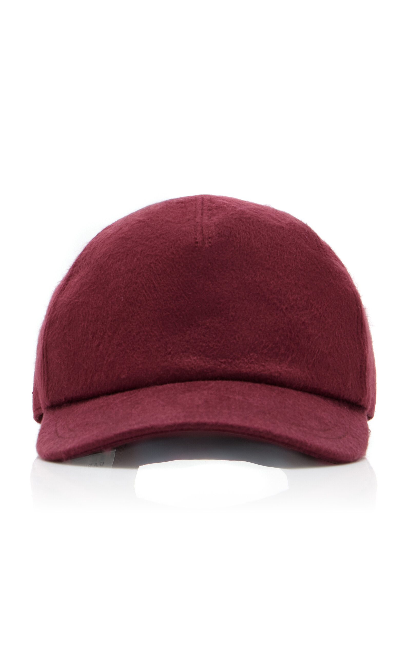 Gabriela Hearst Zed Silk-cashmere Boucle Baseball Hat In Red