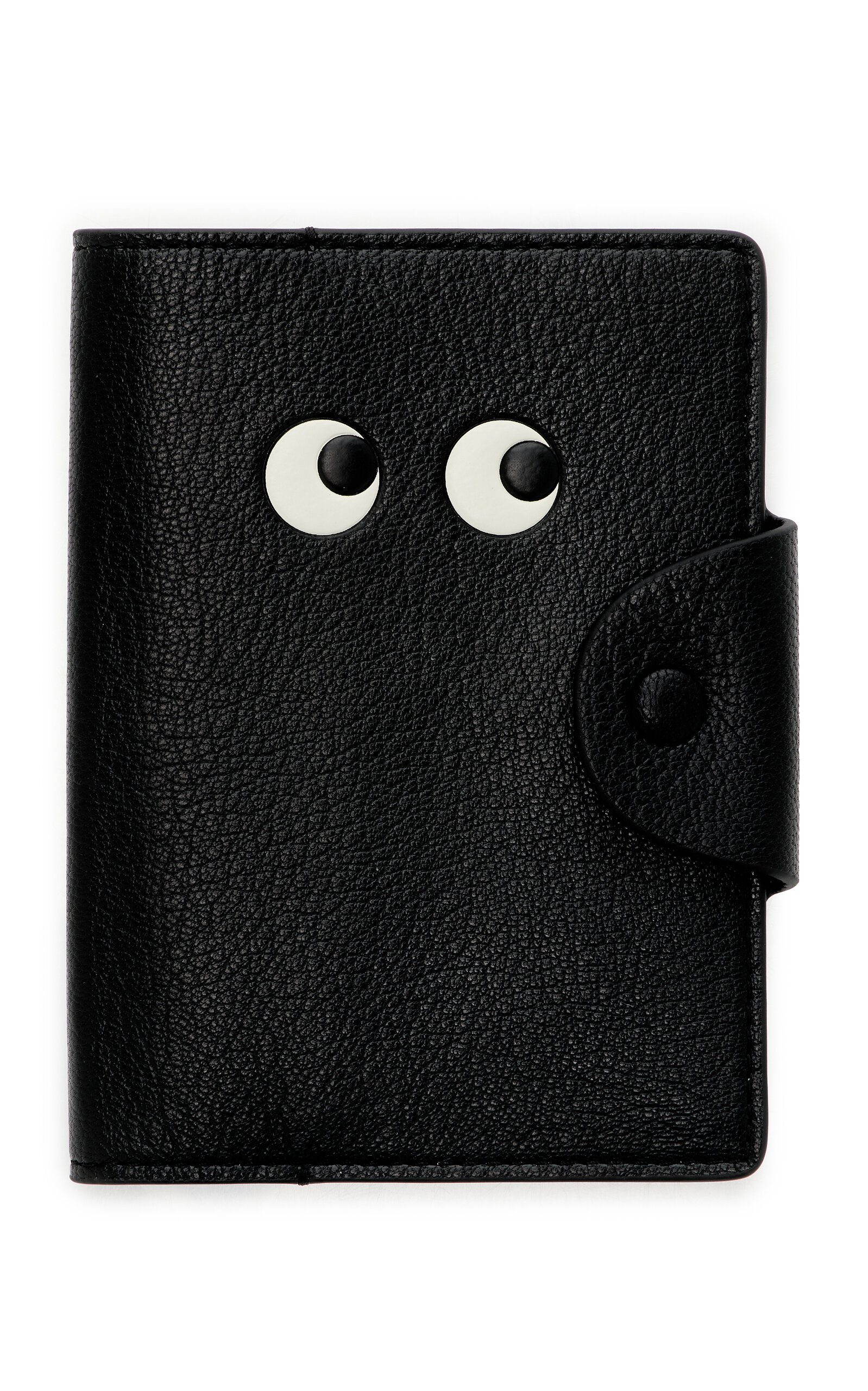 Anya Hindmarch Eyes Leather Passport Case - Black