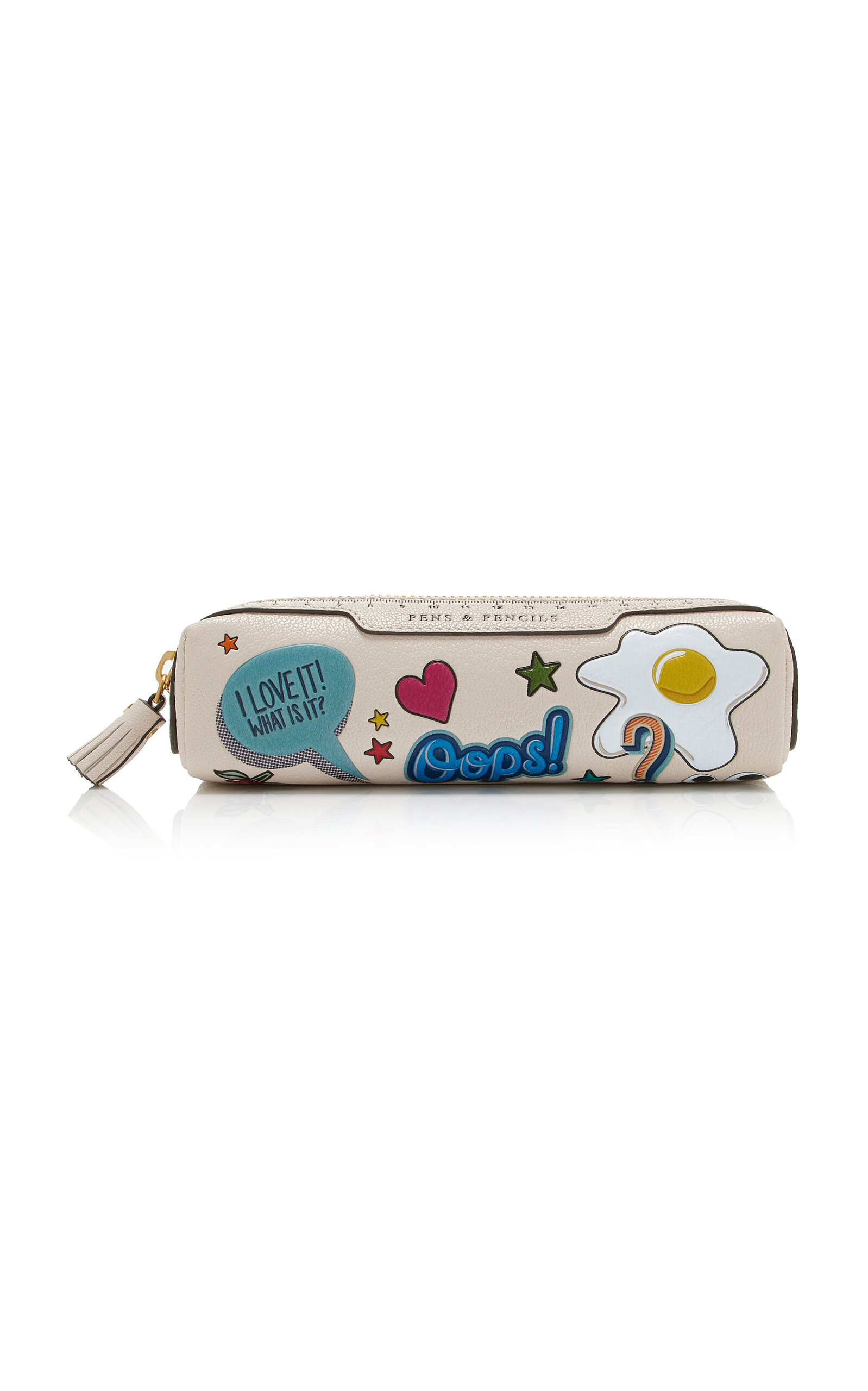 Anya Hindmarch Sticker Leather Pencil Case