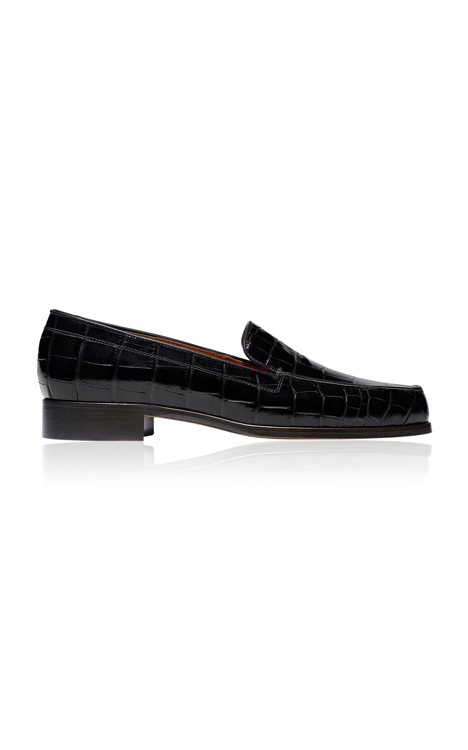 Emme Parsons Danielle Leather Easy Loafers In Black