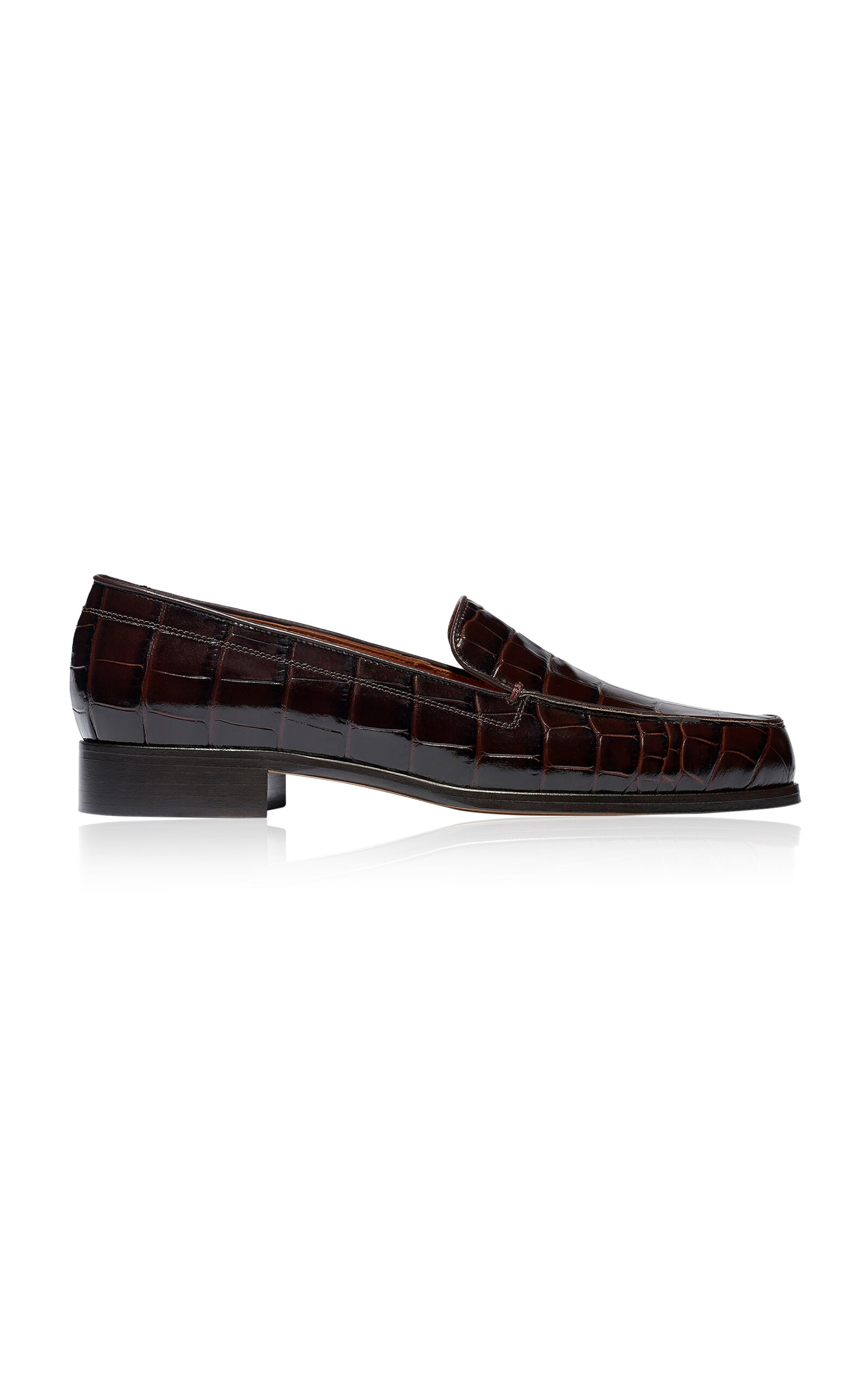 Emme Parsons Danielle Loafer In Espresso Croco