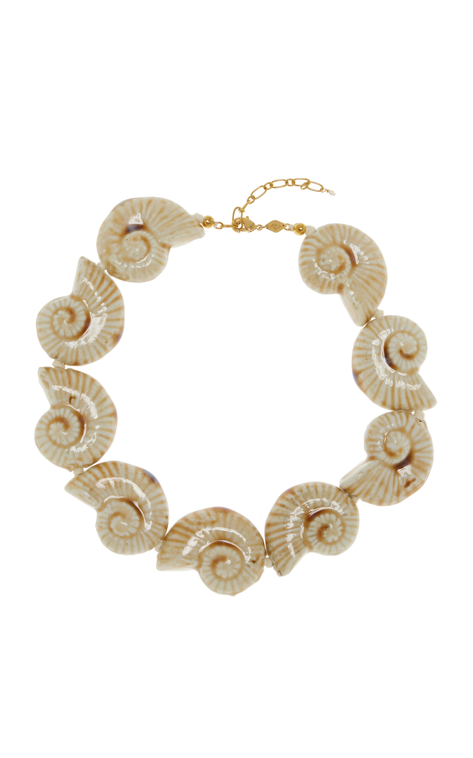 Exclusive Riviera Nautilus Ceramic Shell Necklace
