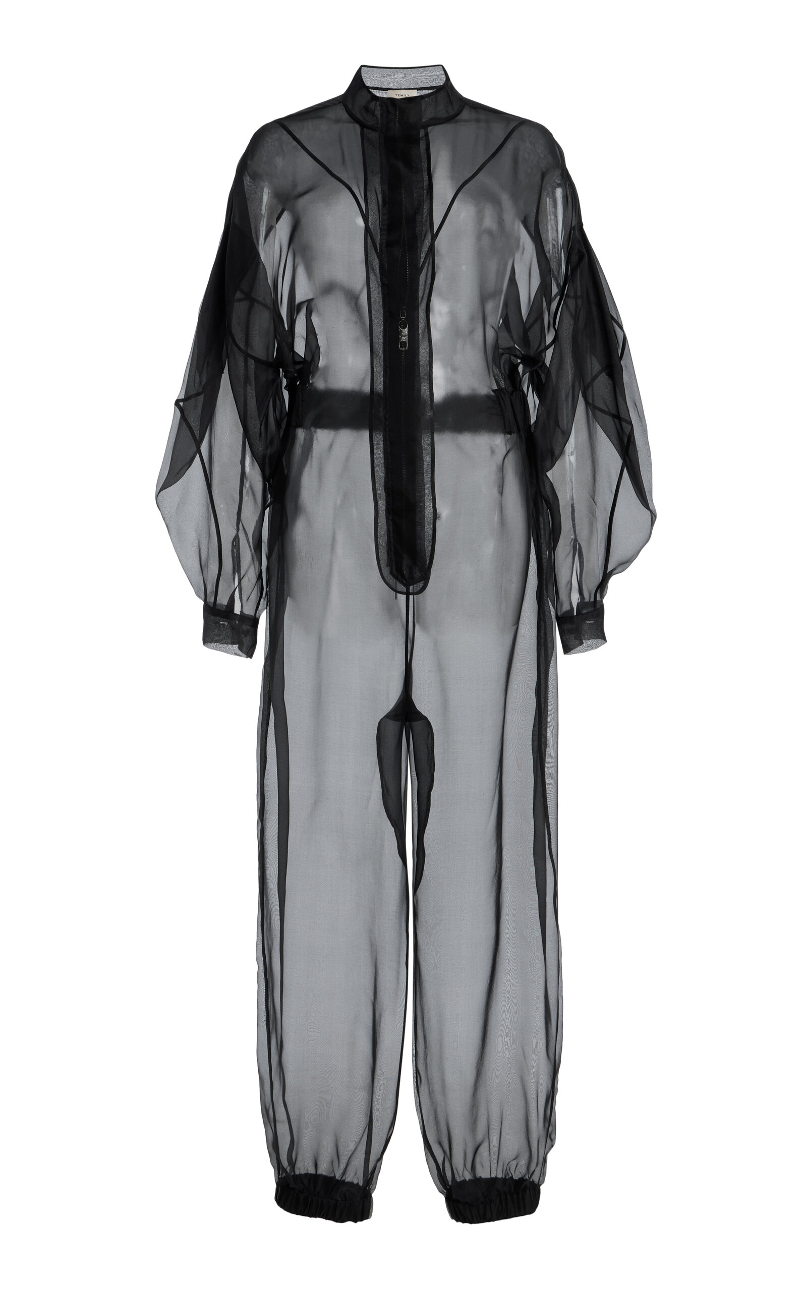Exclusive Olivia Sheer Silk-Organza Jumpsuit