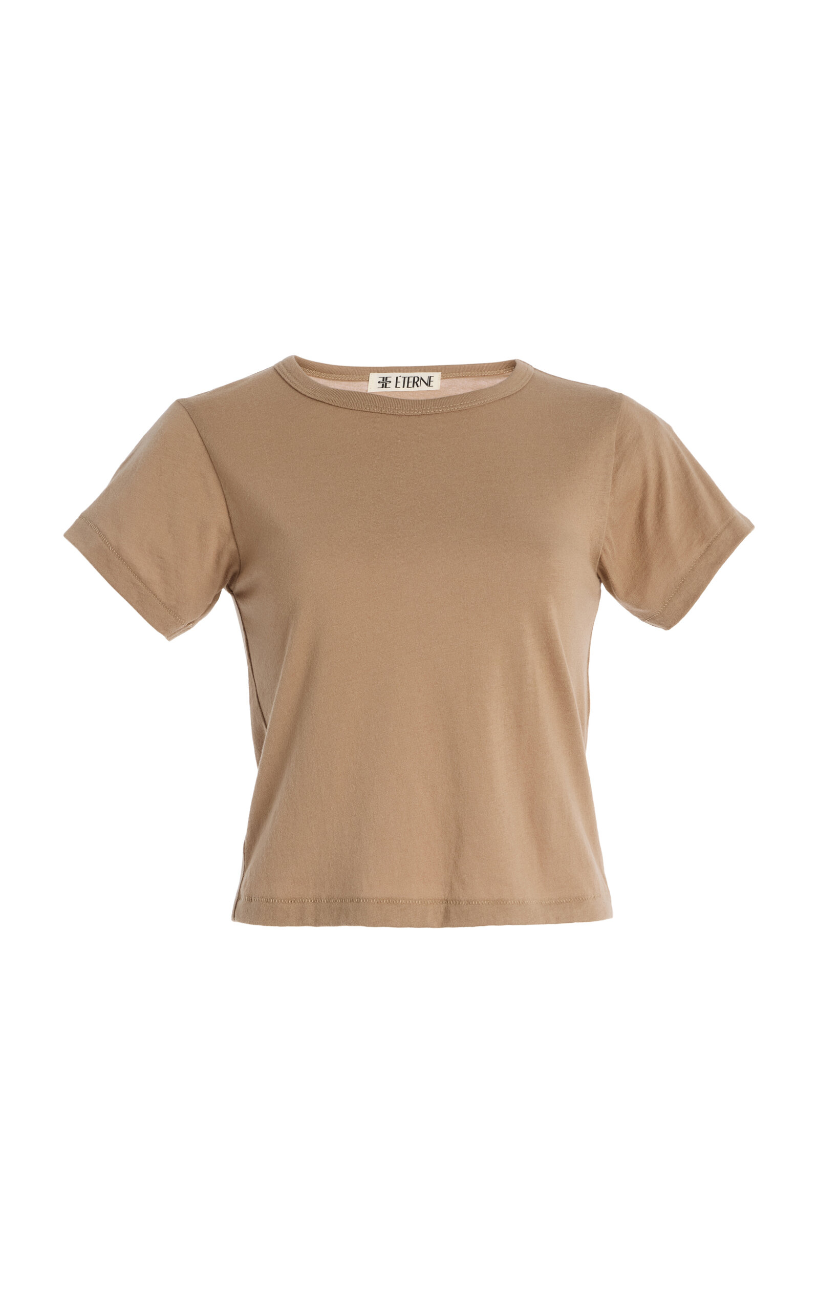 Éterne Cotton-Modal Baby T-Shirt - Taupe - XS