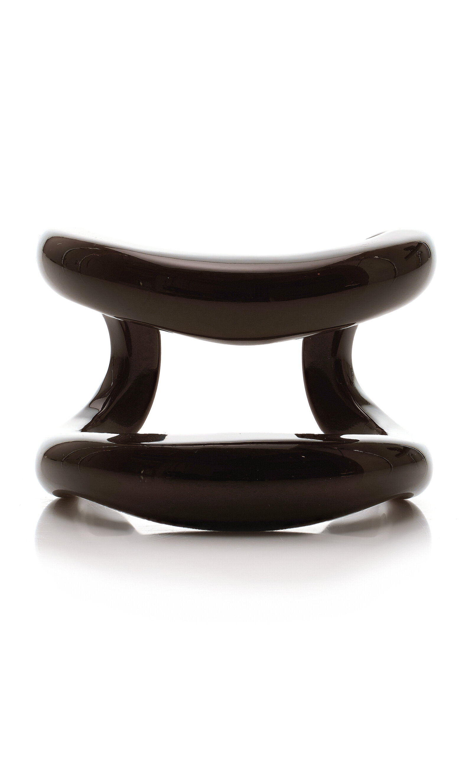 Julietta Exclusive Marla Enameled Cuff - Brown - OS - Moda Operandi