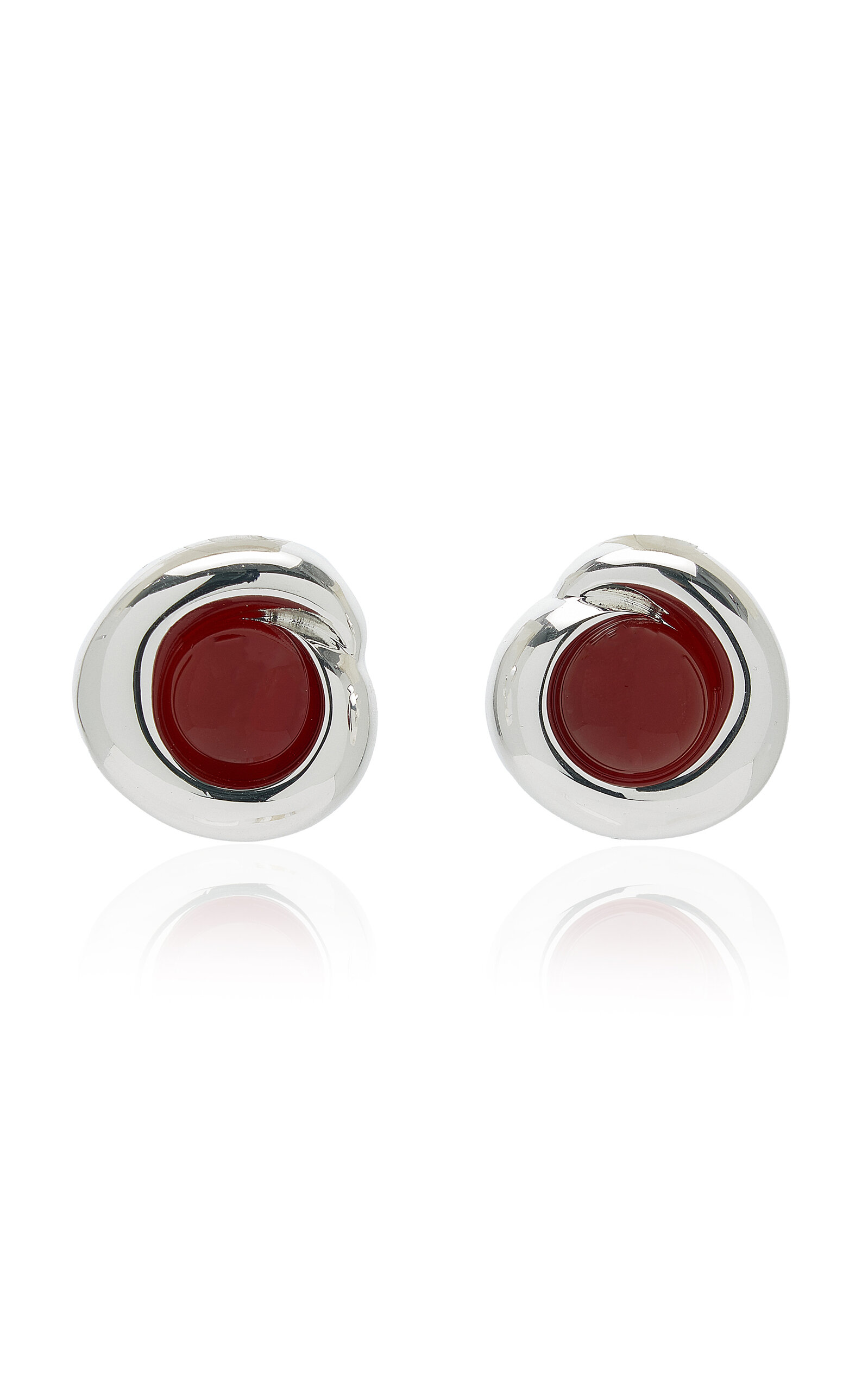 Julietta Agnes Carnelian Earrings - Silver - OS - Moda Operandi - Women's Jewelry And Watches