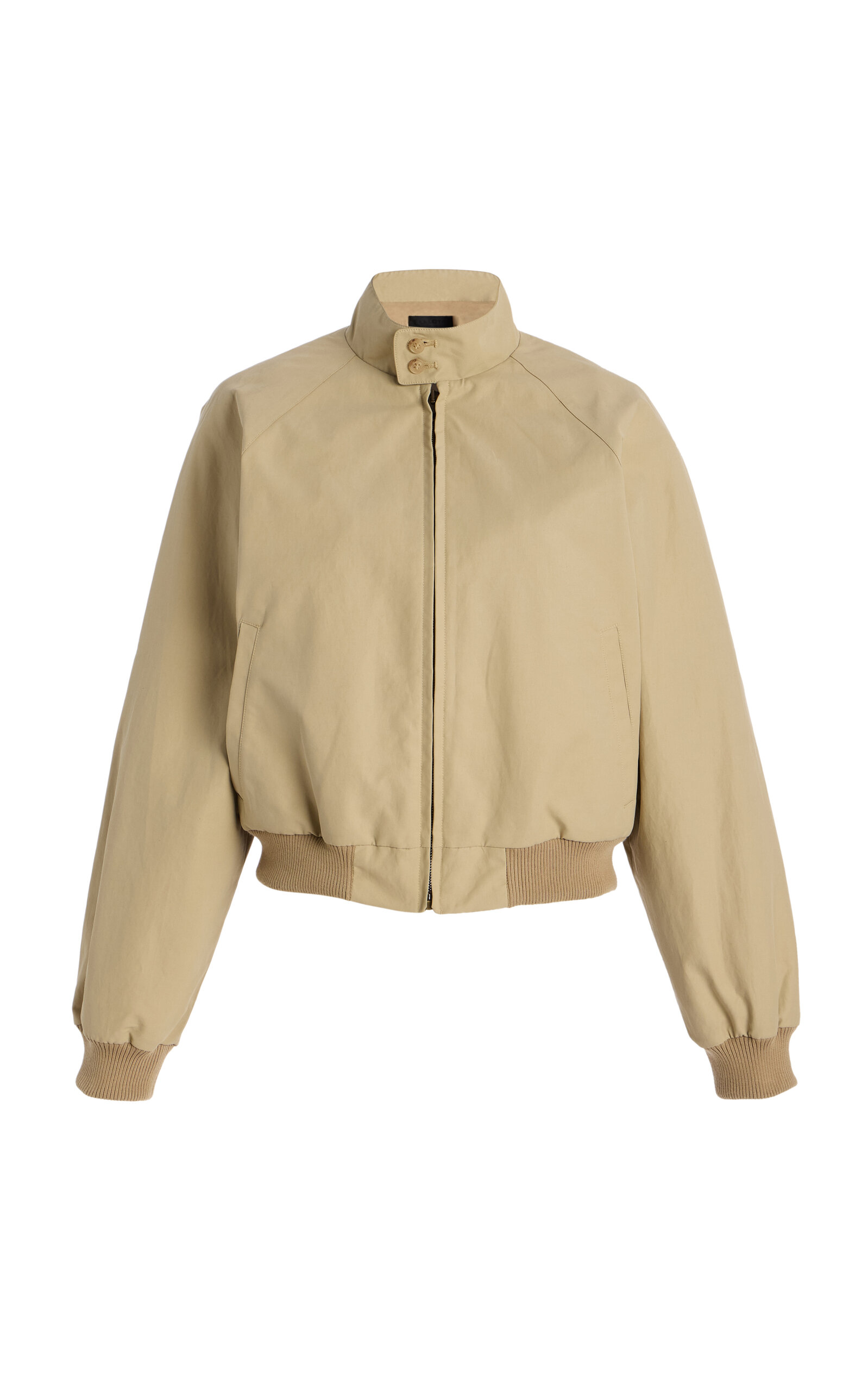 Shop Nili Lotan Lauzerte Cotton-nylon Bomber Jacket