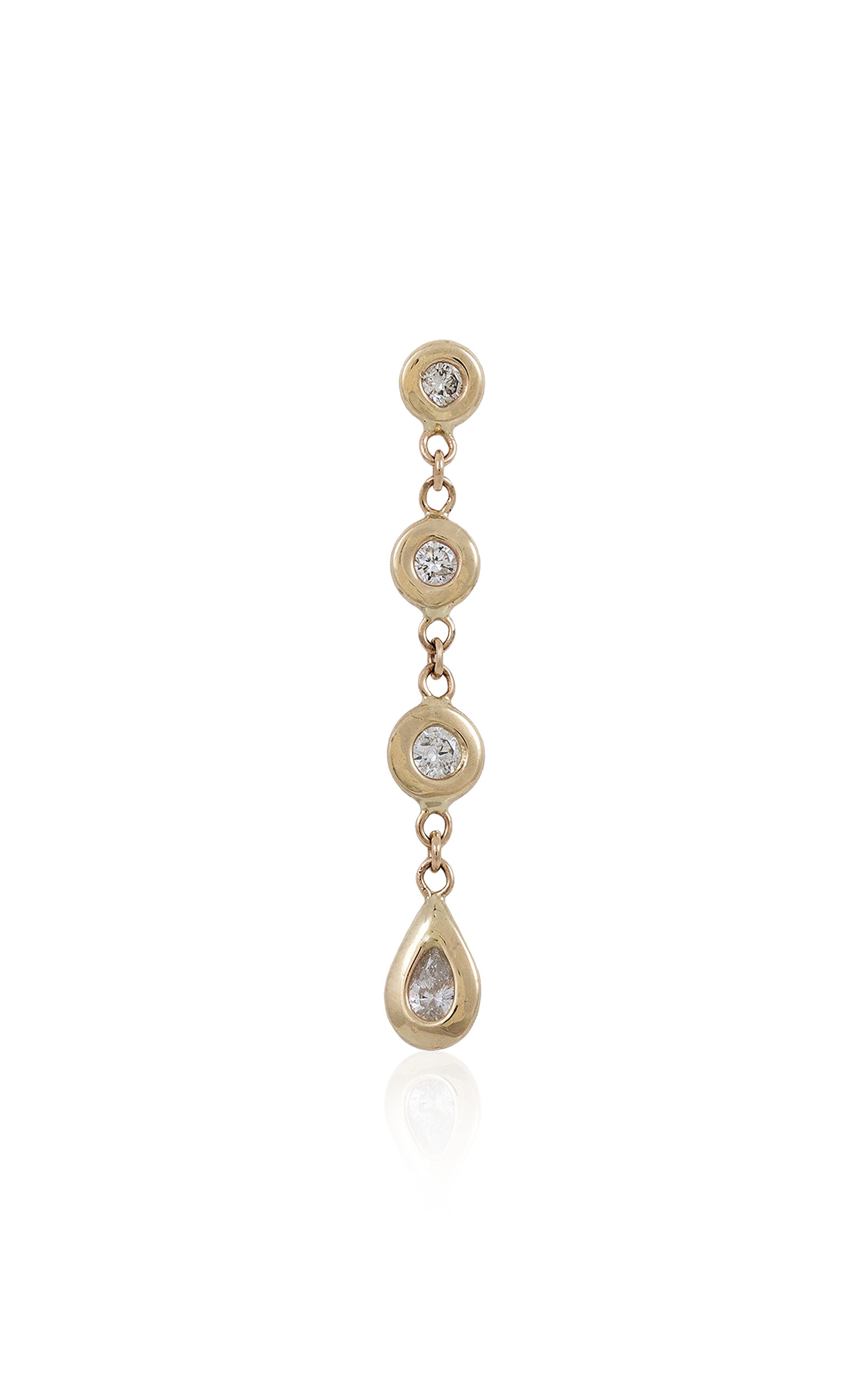 Jacquie Aiche 14k Yellow Gold Diamond Single Earring In Gold