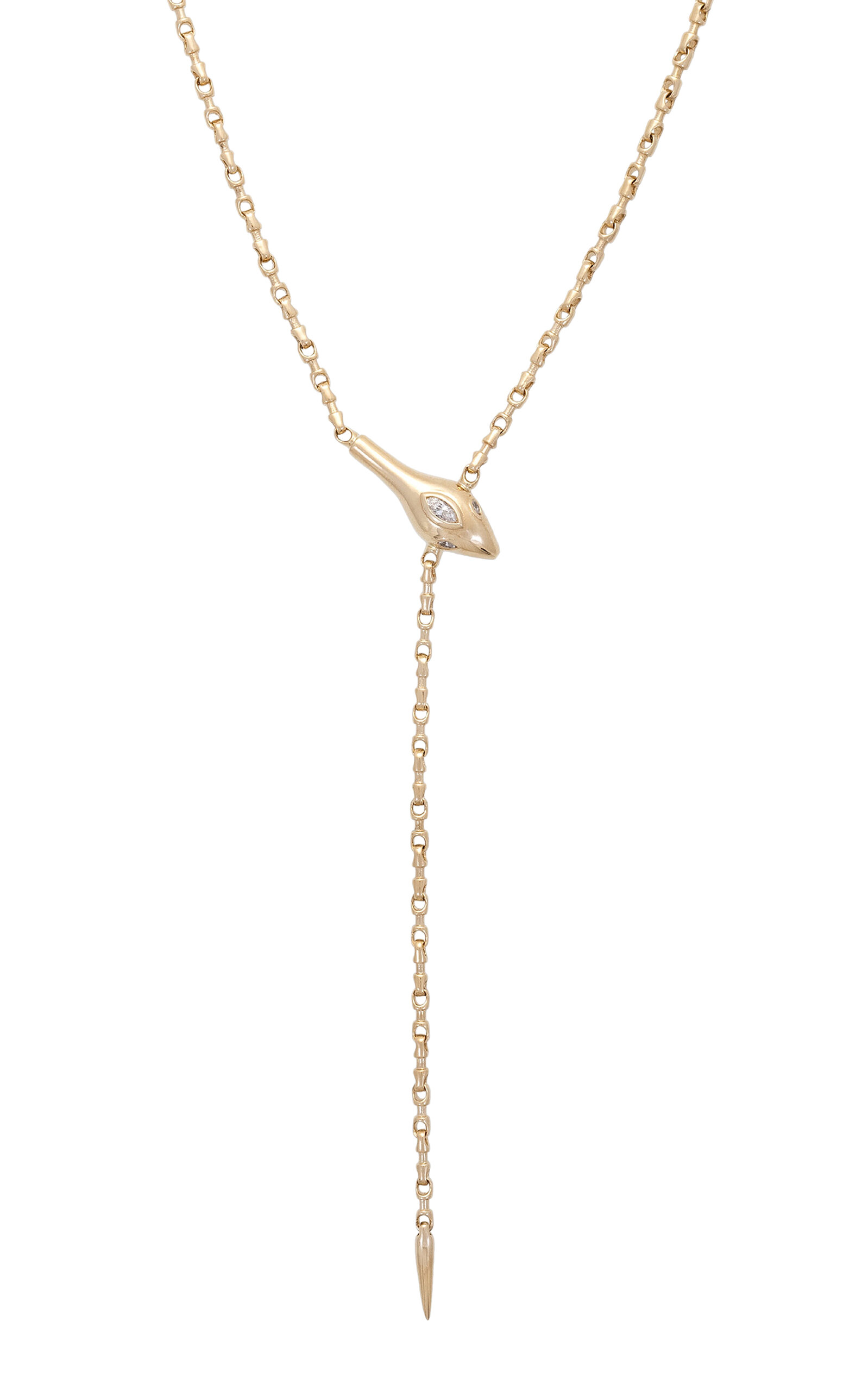 14K Yellow Gold Diamond Necklace