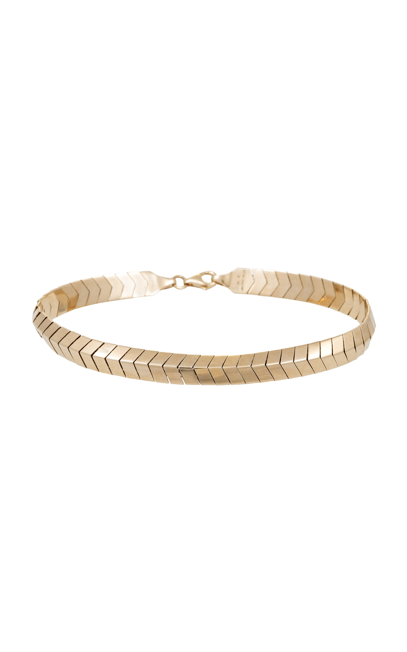 Jacquie Aiche Fishtail 14k Yellow Gold Bracelet In Gold