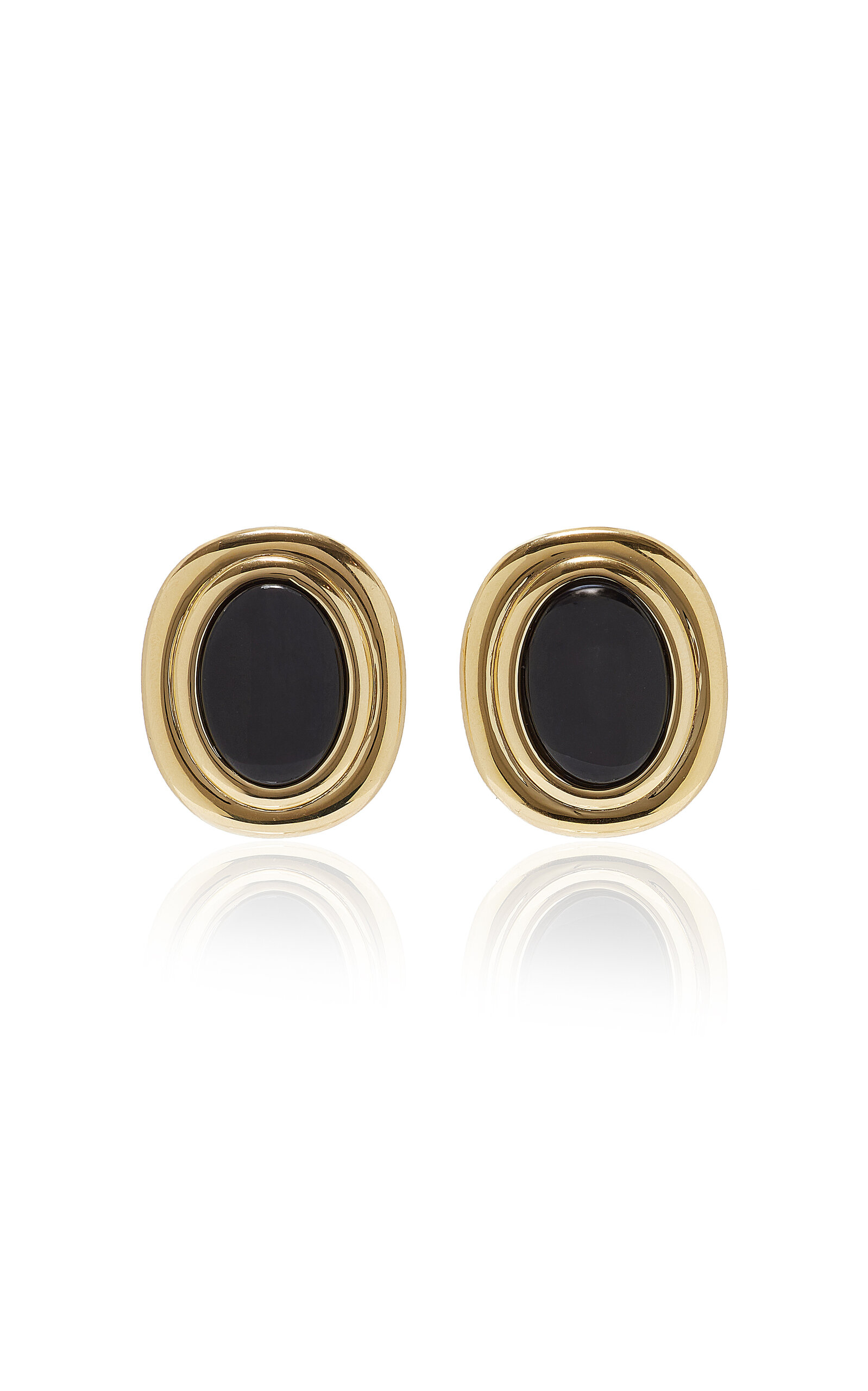 Lie Studio Exclusive Coco Gold Vermeil Onyx Earrings