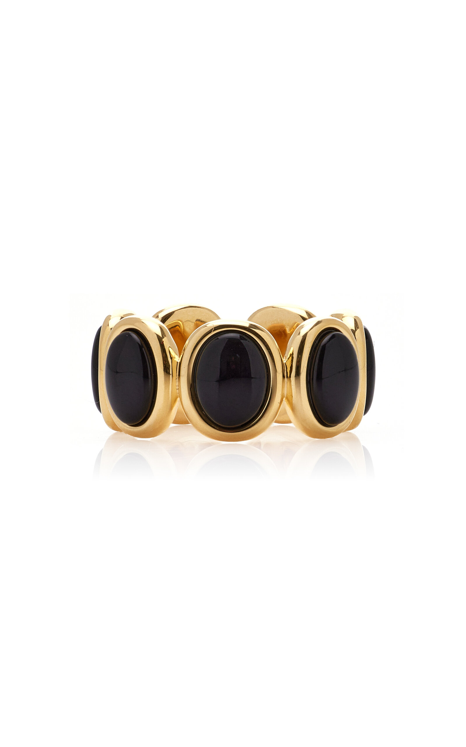 Lie Studio Exclusive Leonora Gold Vermeil Onyx Ring