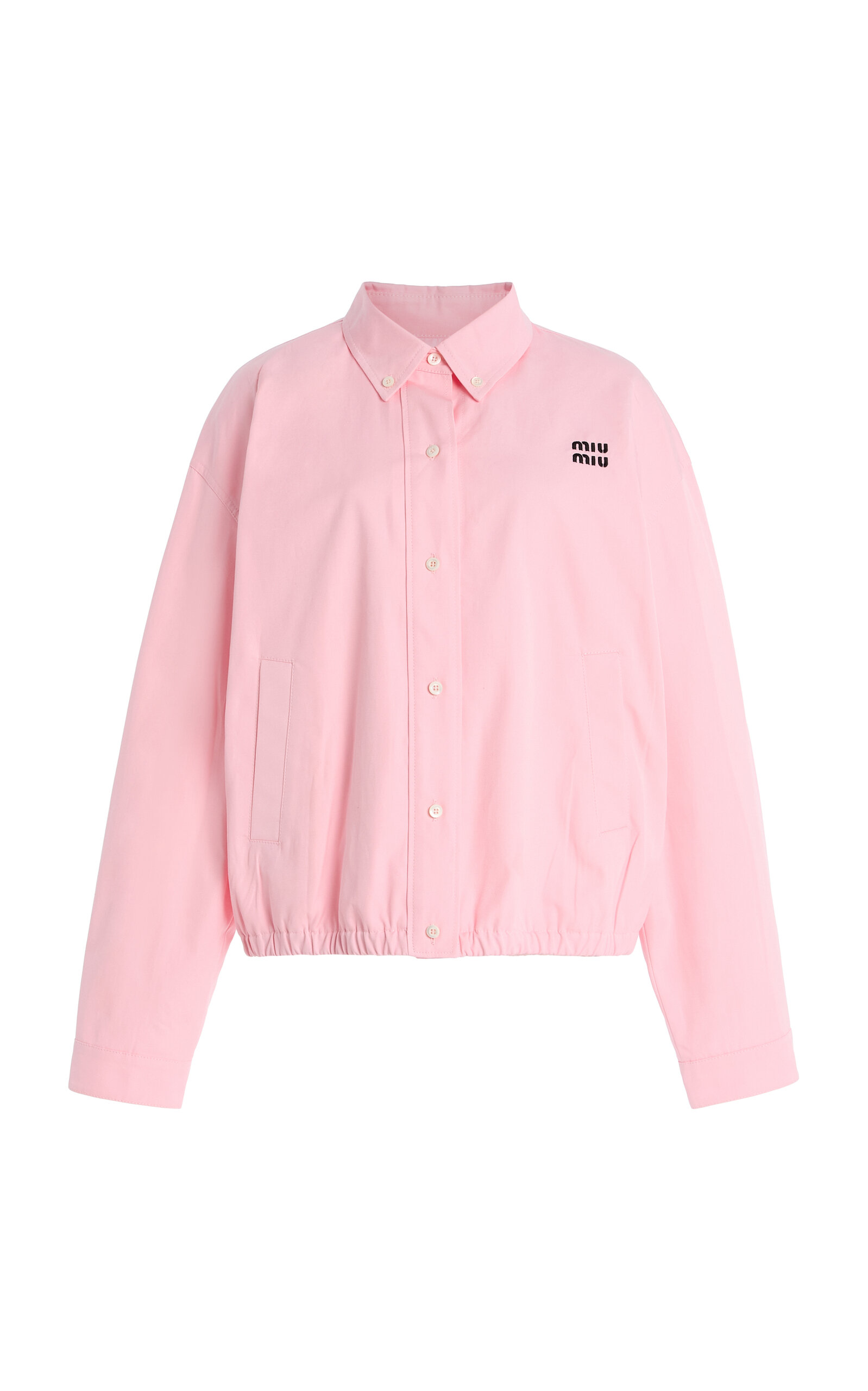 Miu Miu Cotton-Poplin Blouson Jacket