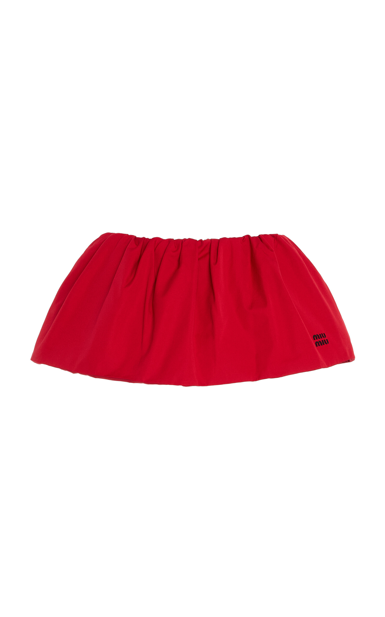 Miu Miu Cotton Mini Skirt - Women's Clothing