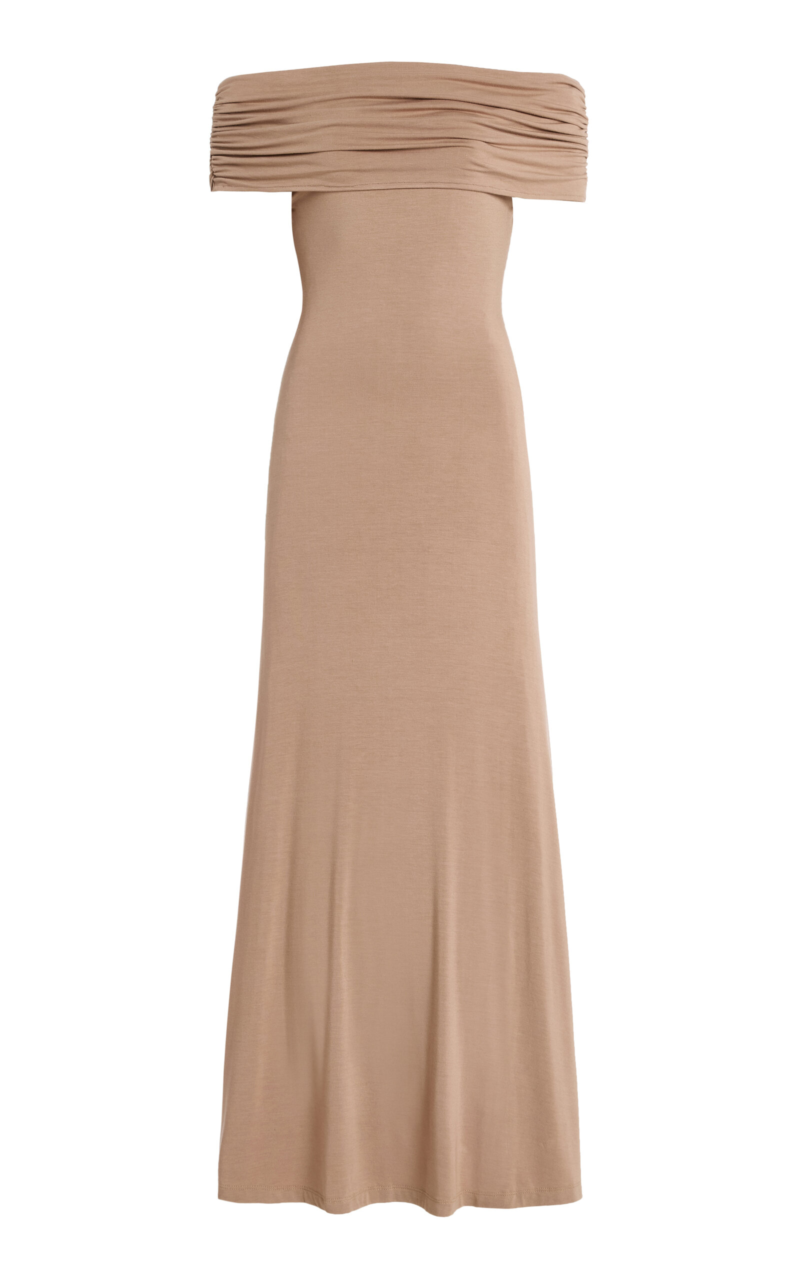 Anemos Ruched Off-The-Shoulder Maxi Dress - Women's Clothing