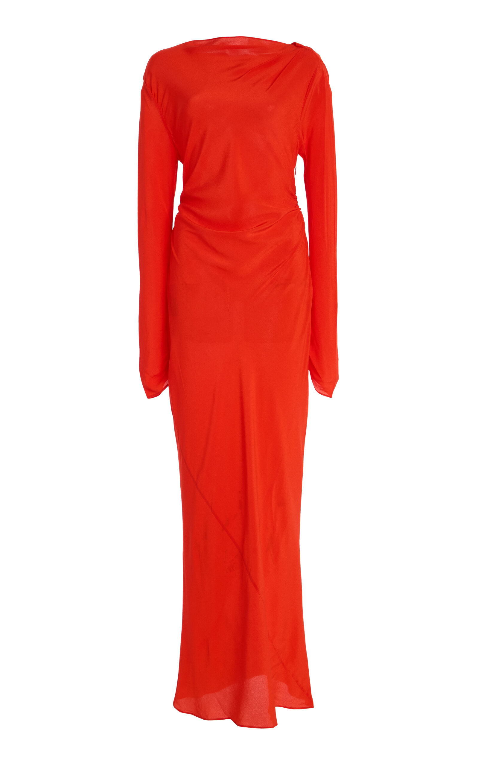 SIR. Fresca Gathered Silk Midi Dress