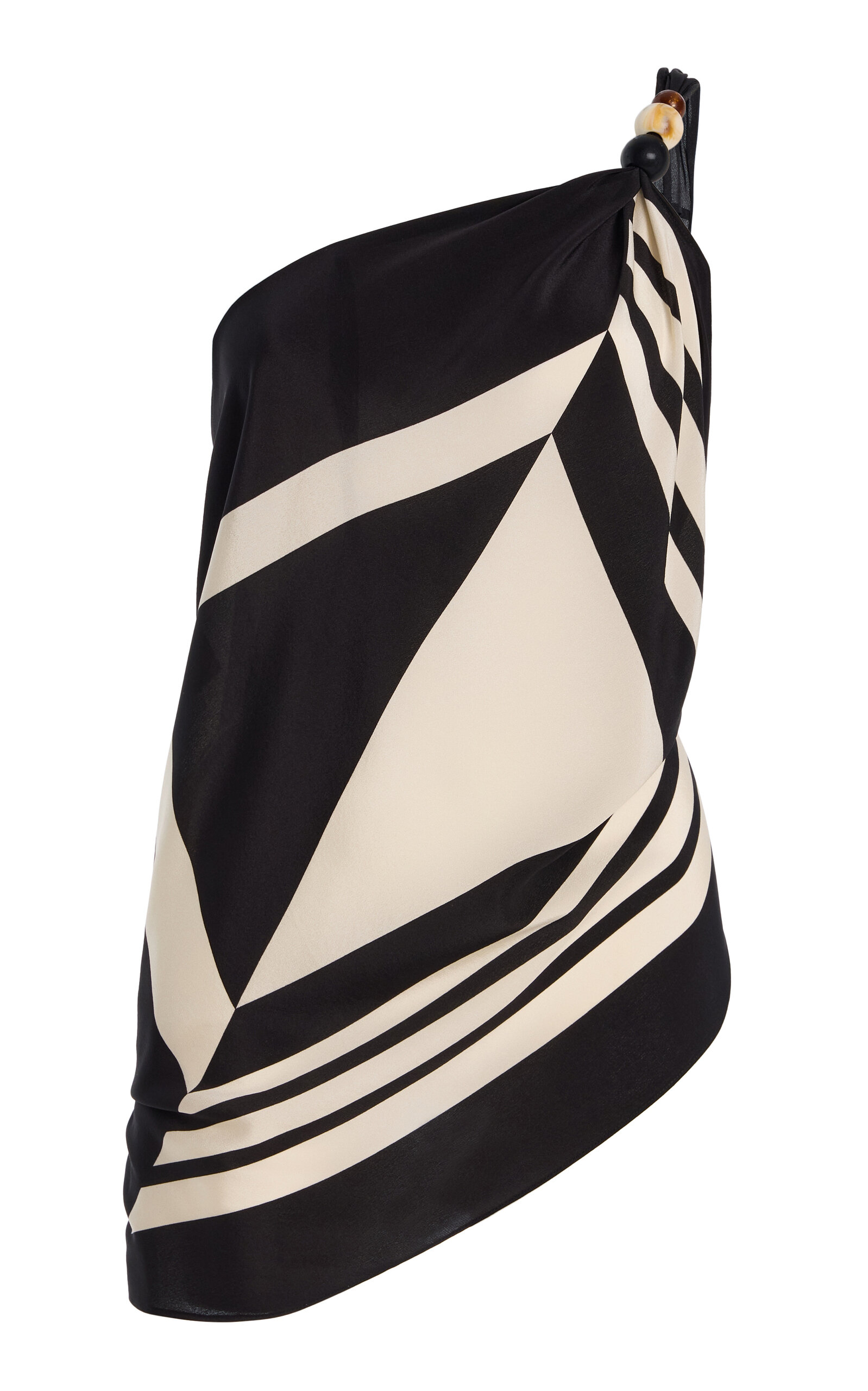 SIR. Pietra Beaded Silk Wrap Top