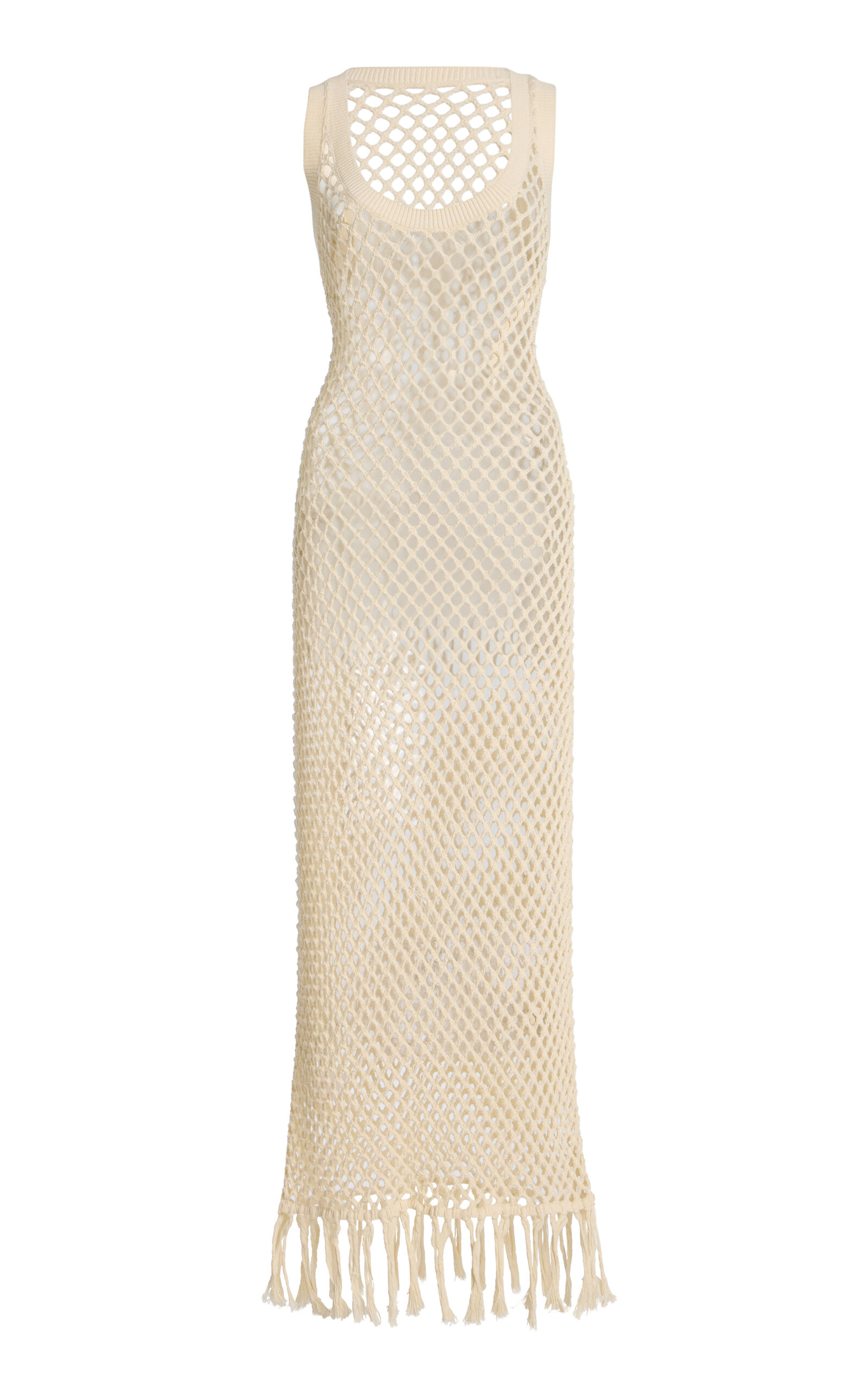 SIR Illaria Crocheted Cotton Dress - Ivory