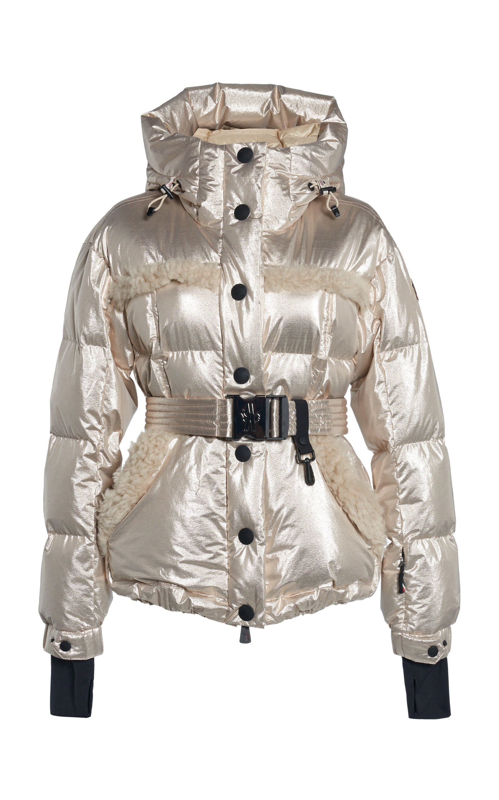 Moncler Mondim Metallic Ski Jacket In Multi