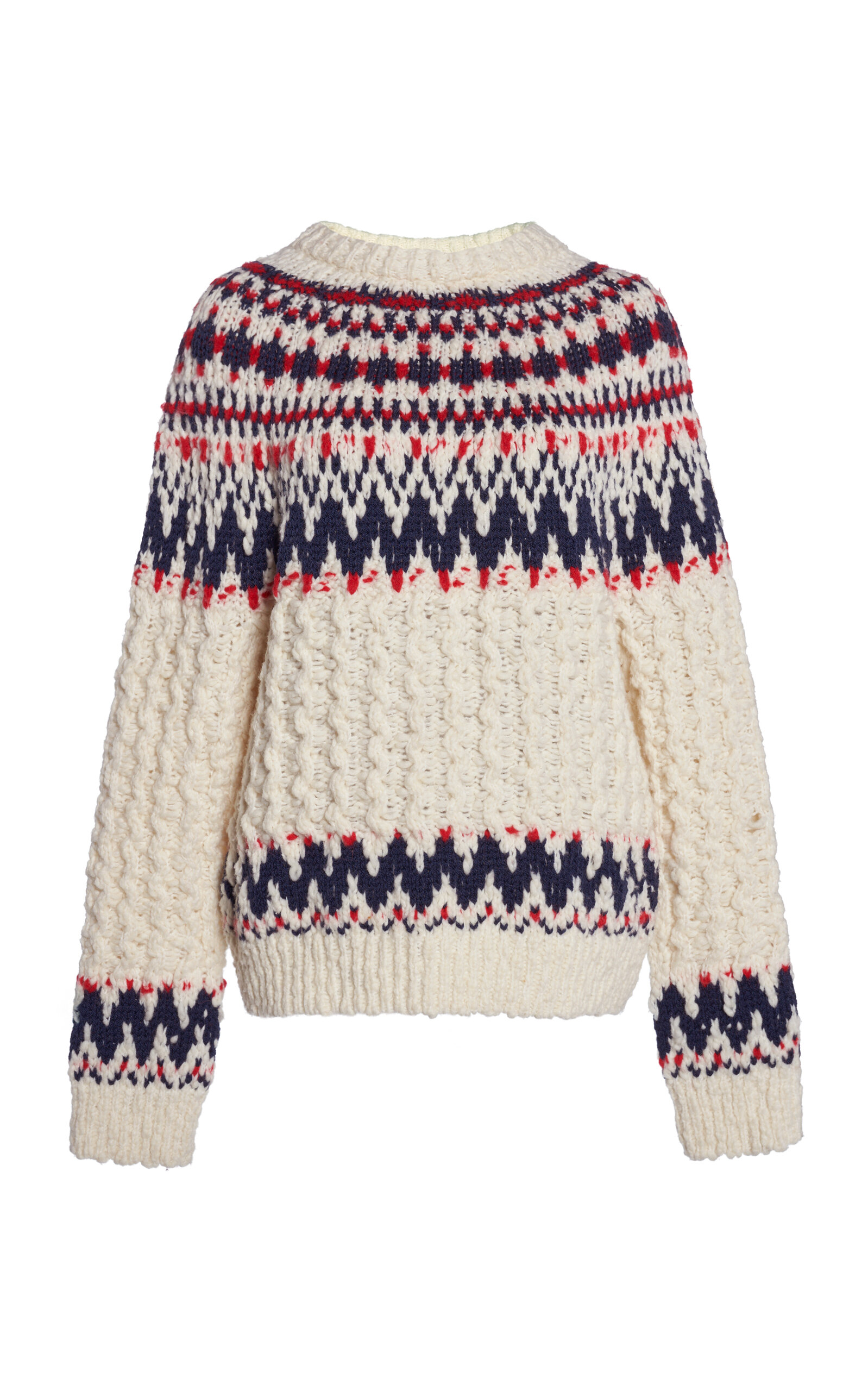 Moncler Grenoble Fair Isle Wool-Blend Top