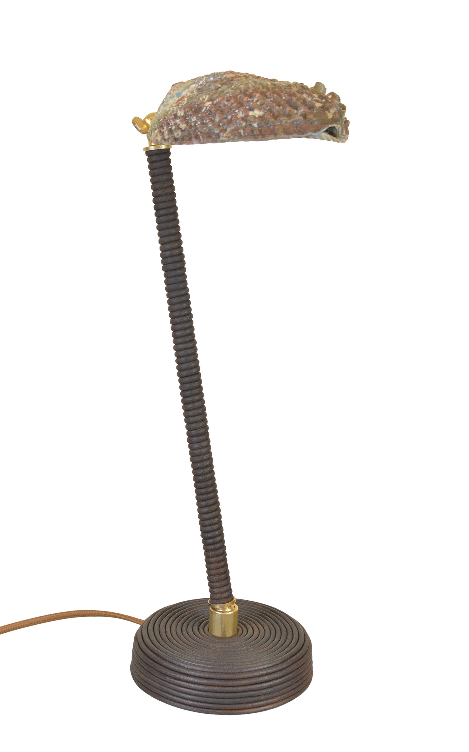 Tennant New York Abalone Task Lamp - Brown