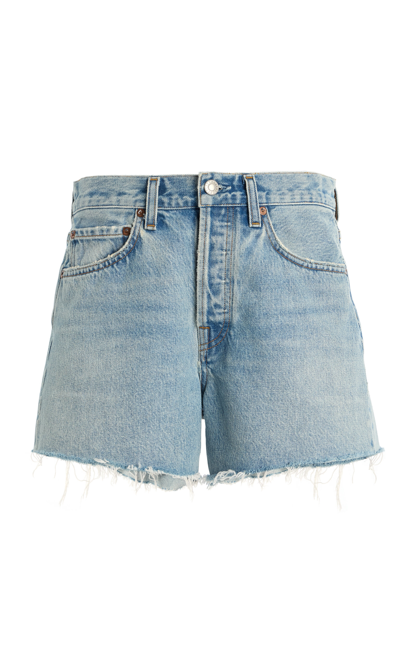 Agolde Parker Long Denim Shorts