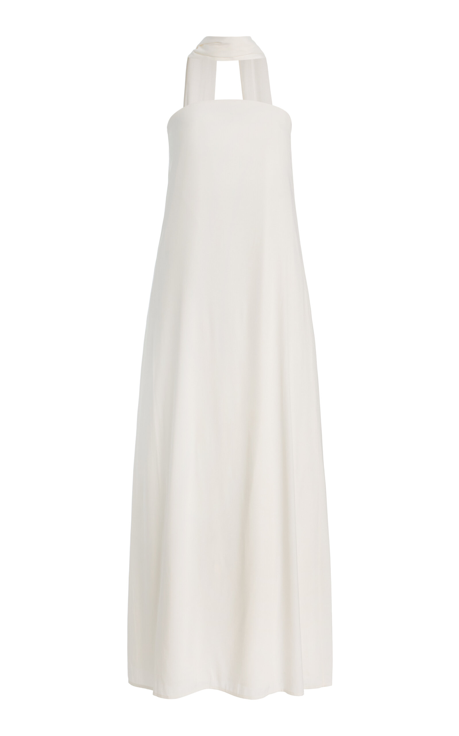 Third Form Exclusive Bia Tie-Neck Strapless Crepe Maxi Dress