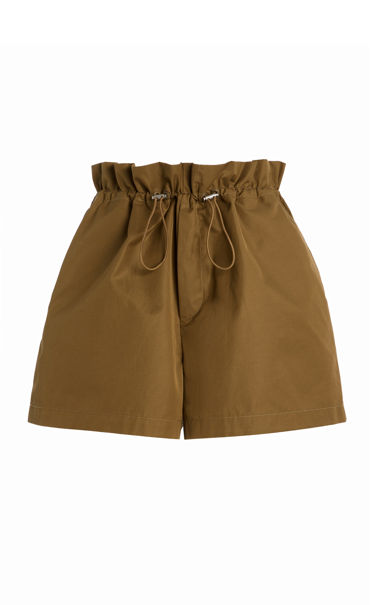 Agolde Lydia Nylon Shorts - Khaki