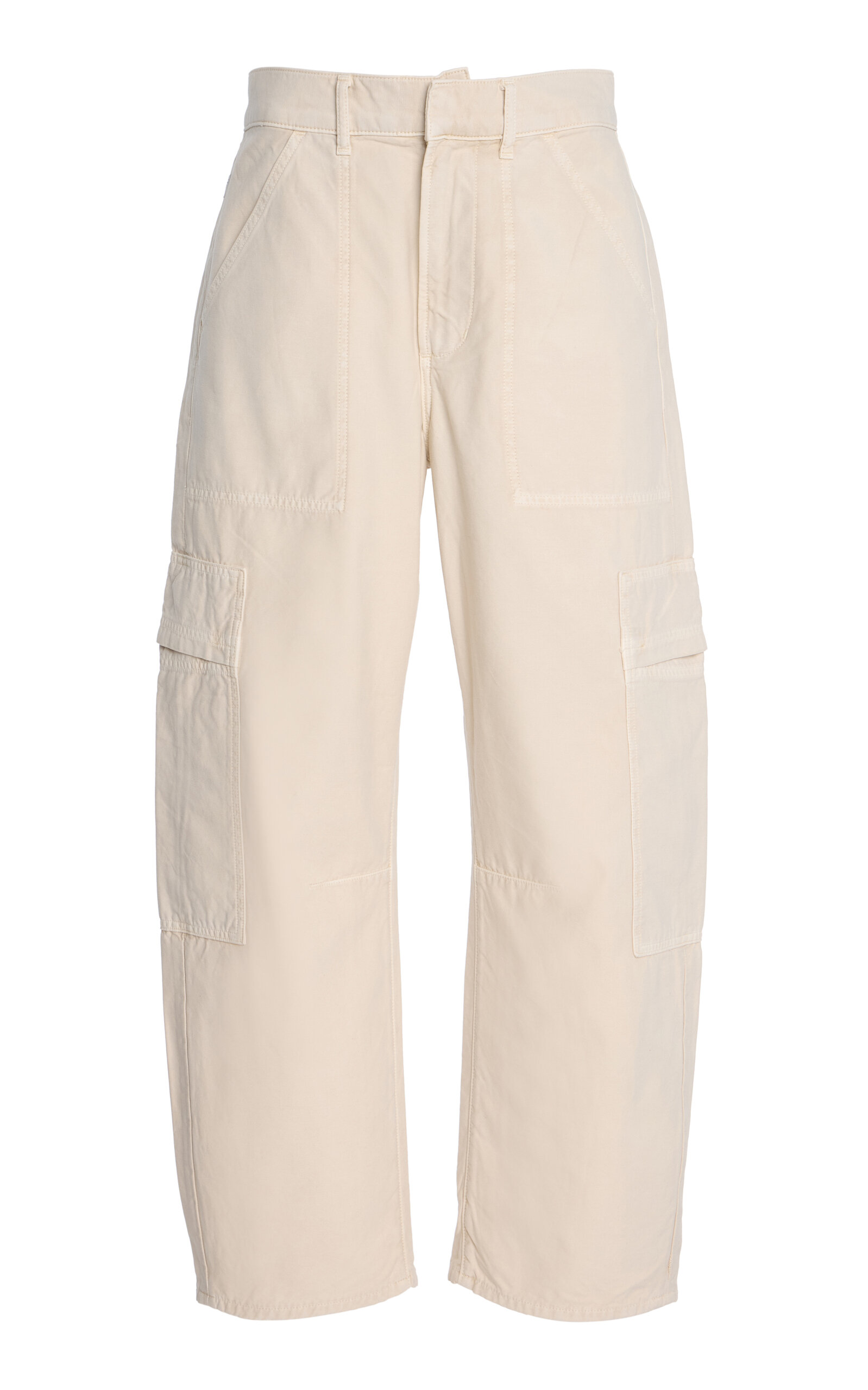 Marcelle Low-Rise Curved Cargo Pants