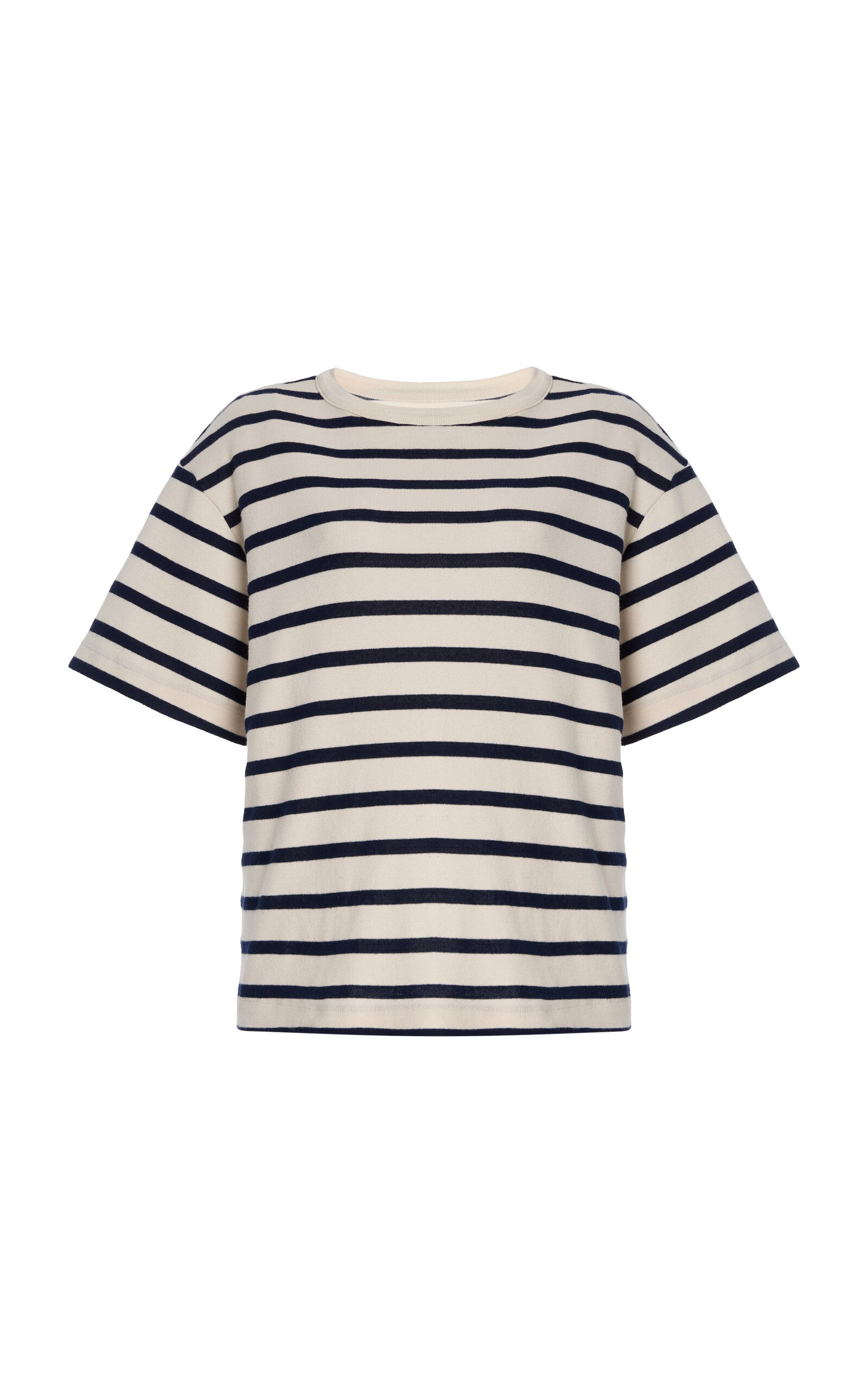 Citizens Of Humanity Goldie Stripe Relaxed Fit T-shirt In Black,white