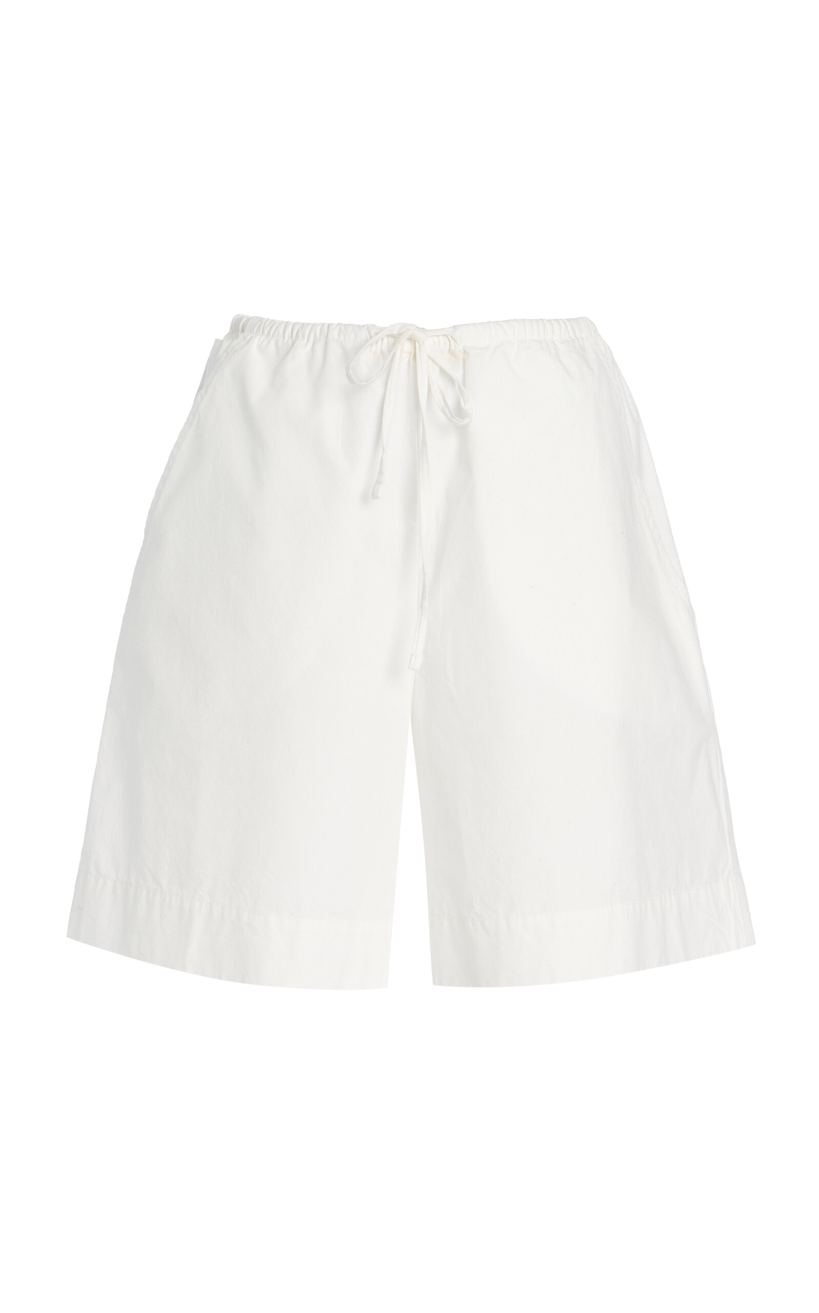 Leset Kyoto Cotton Carpenter Shorts - White - XS