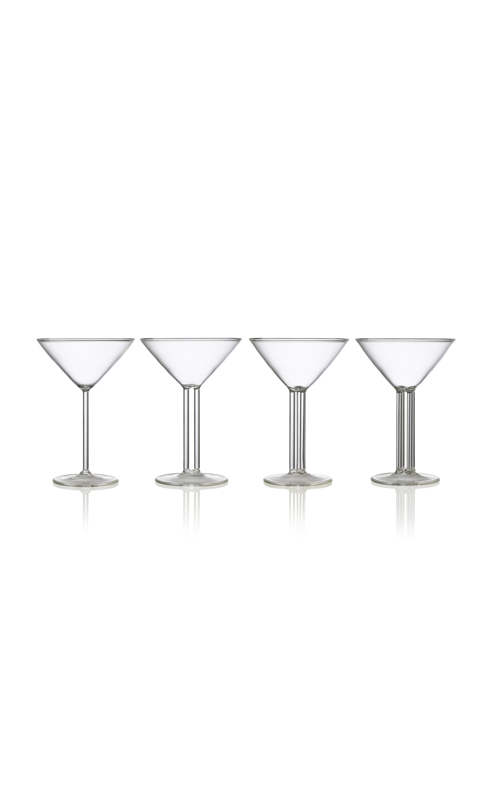 Fferrone Set-of-four Ernestine Glasses In Clear