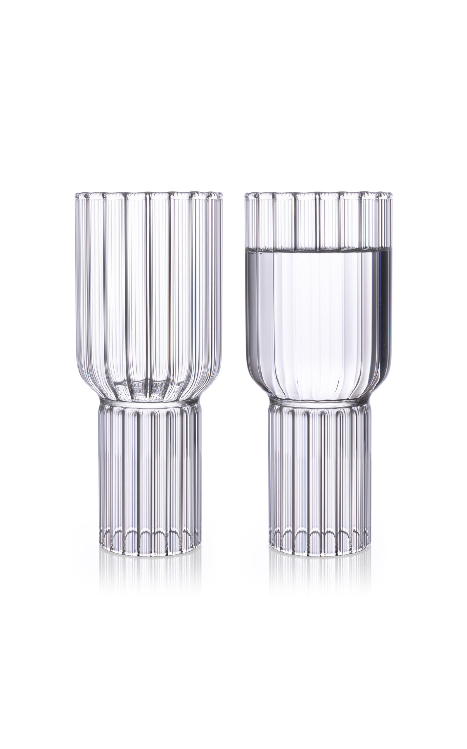 Fferrone Set-of-two Frances Water Glasses In Clear