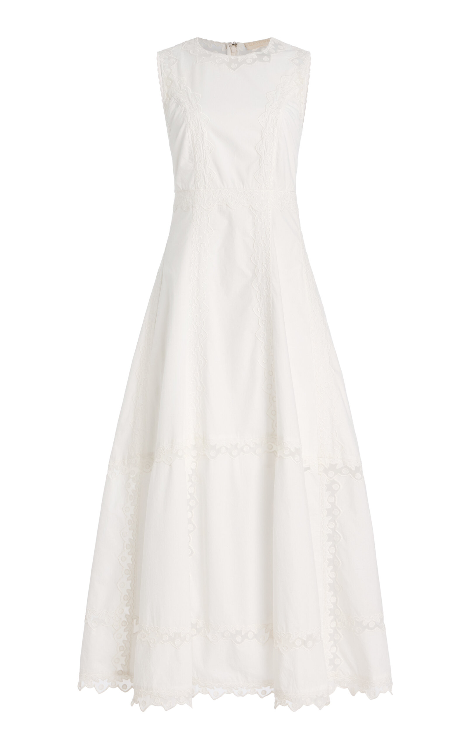 Ulla Johnson Anela Embroidered Cotton Midi Dress