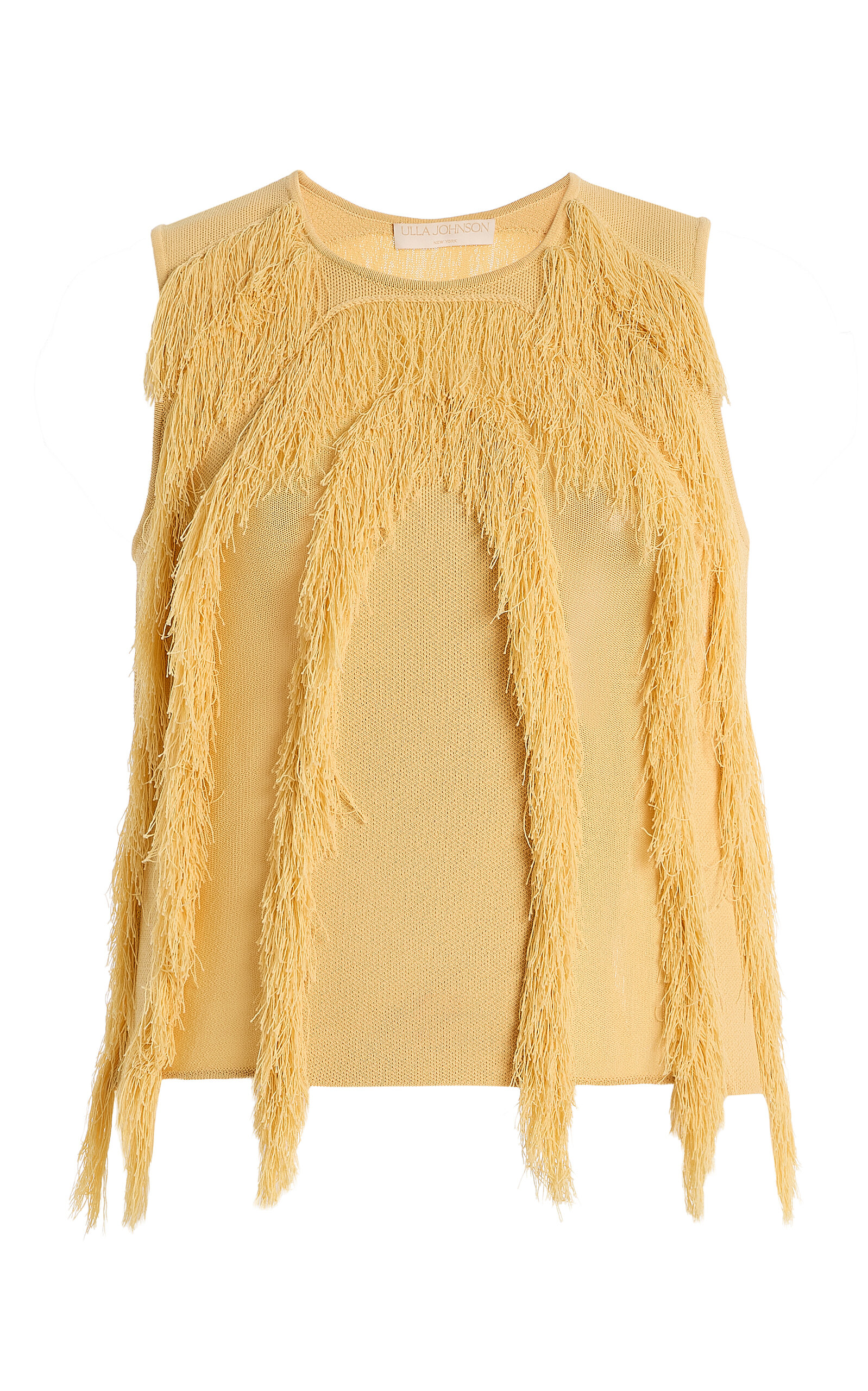 Ulla Johnson Bonnie Sleeveless Fringed Top