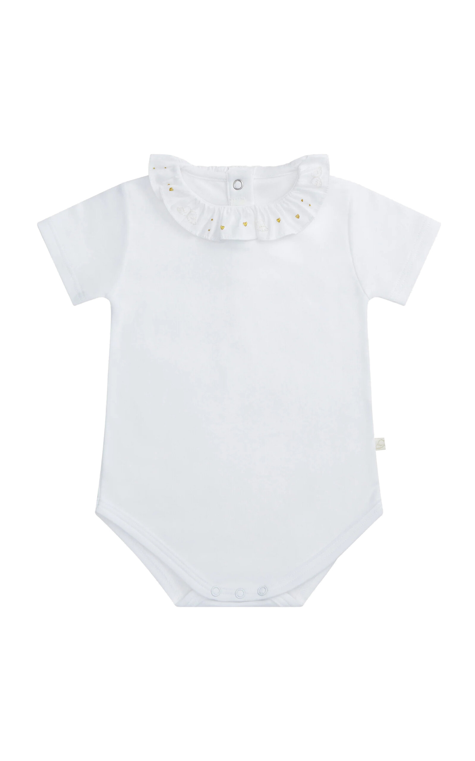 Marie-Chantal Infants'Angel Wing™ & Heart Ruffle Collar Onesie