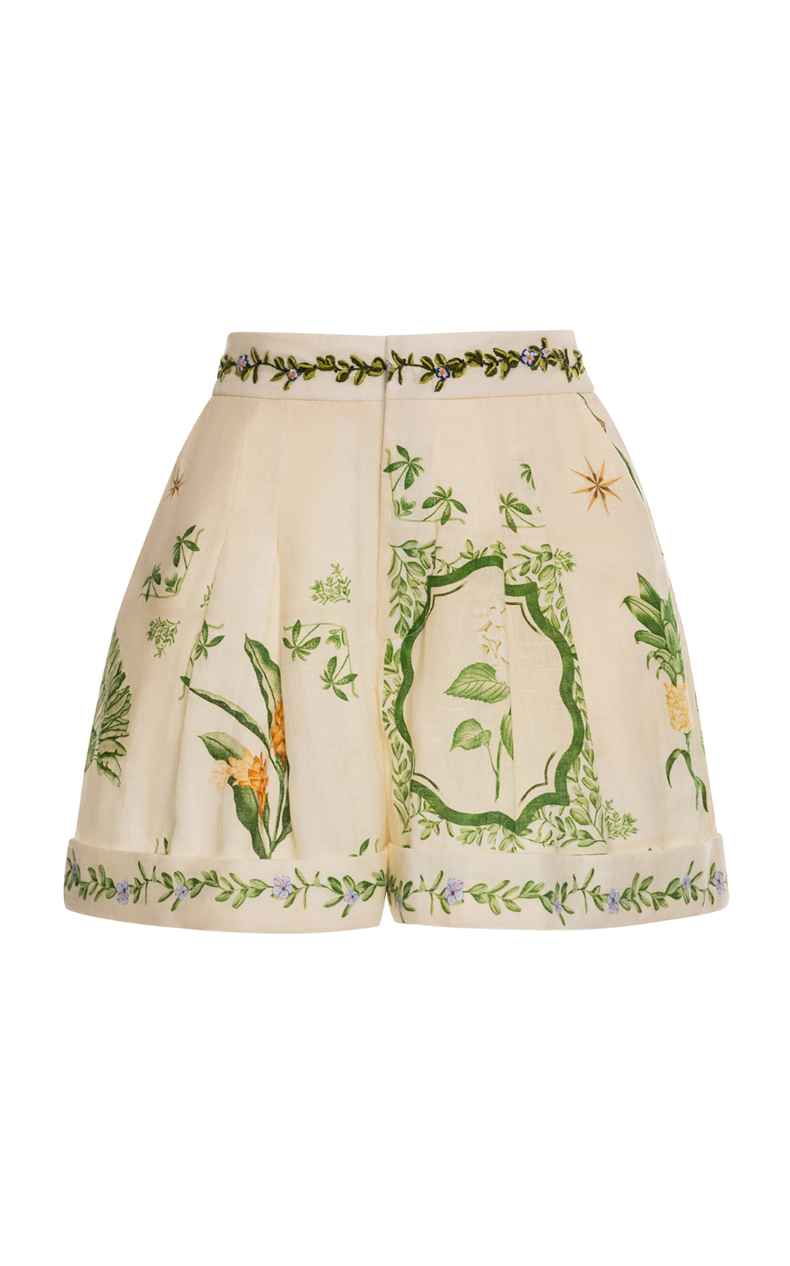 Rommy Embroidered Linen Shorts