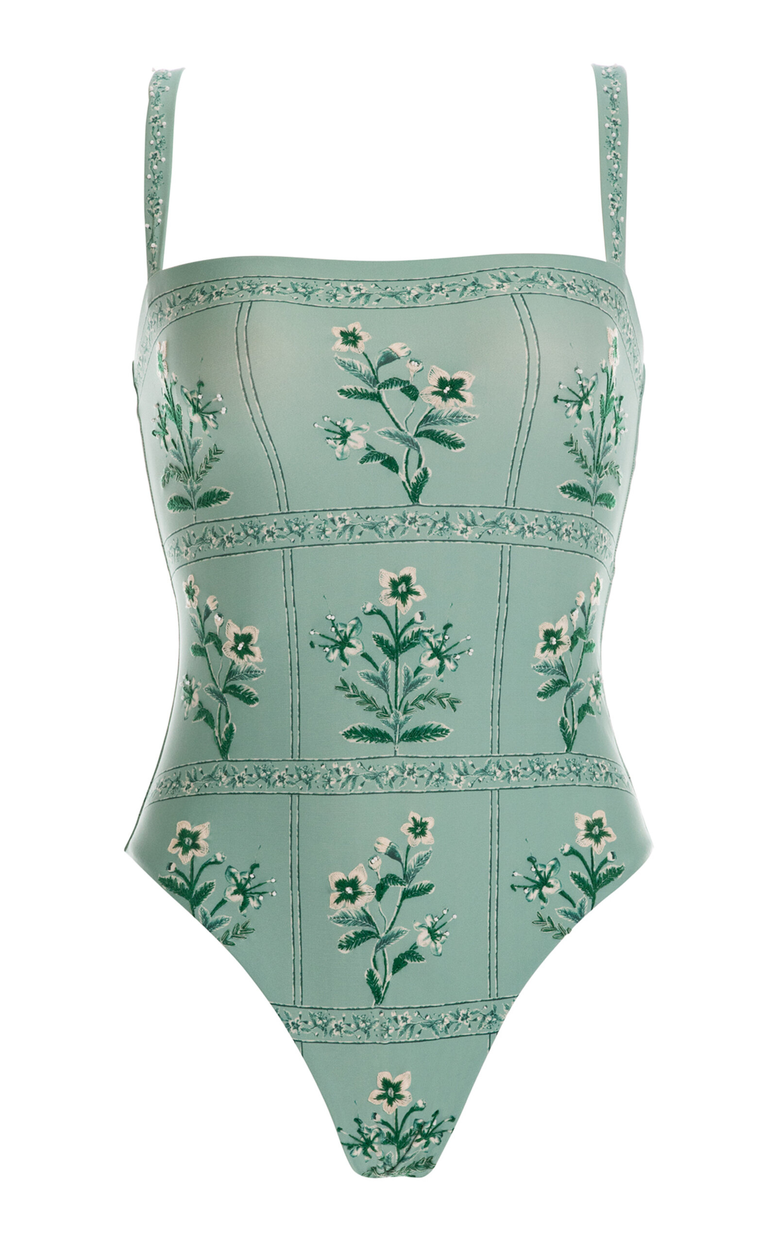 Agua by Agua Bendita Durazno Patterened One Piece Bathing Suit