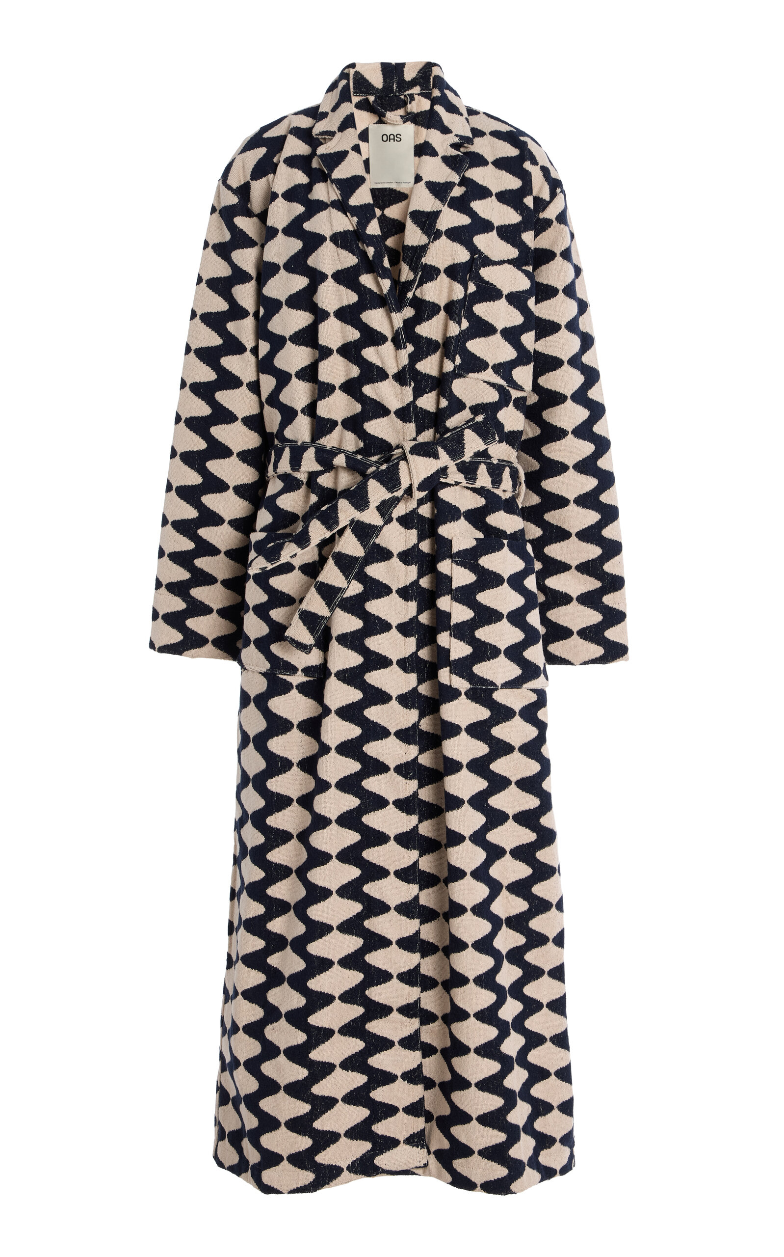 Oas Exclusive Riviera Blue Lauda Long Cotton Robe