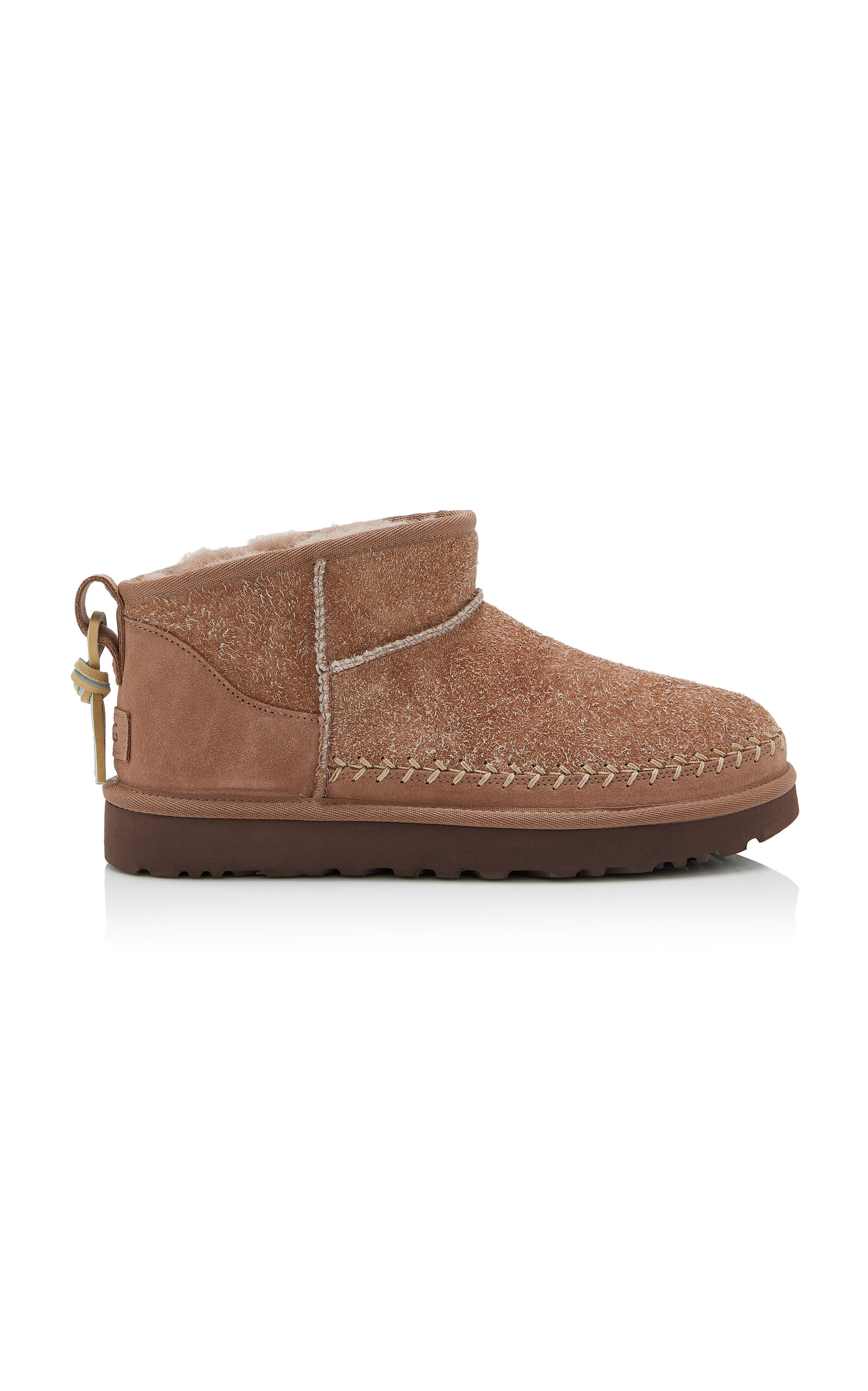 Ugg Classic Ultra Mini Biarritz Sheepskin Boots In Brown