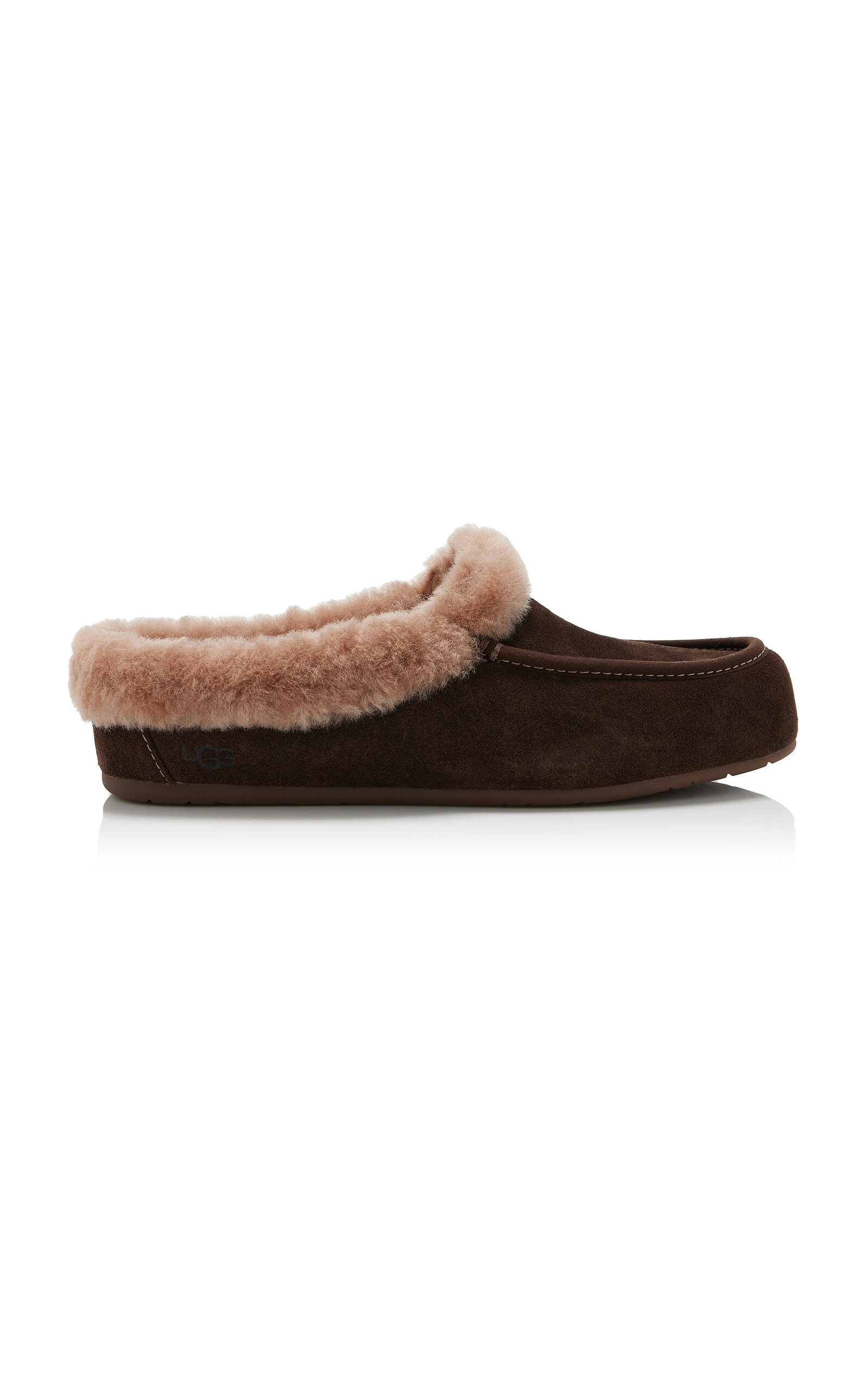 Ugg Ansley Sheepskin Slippers In Brown