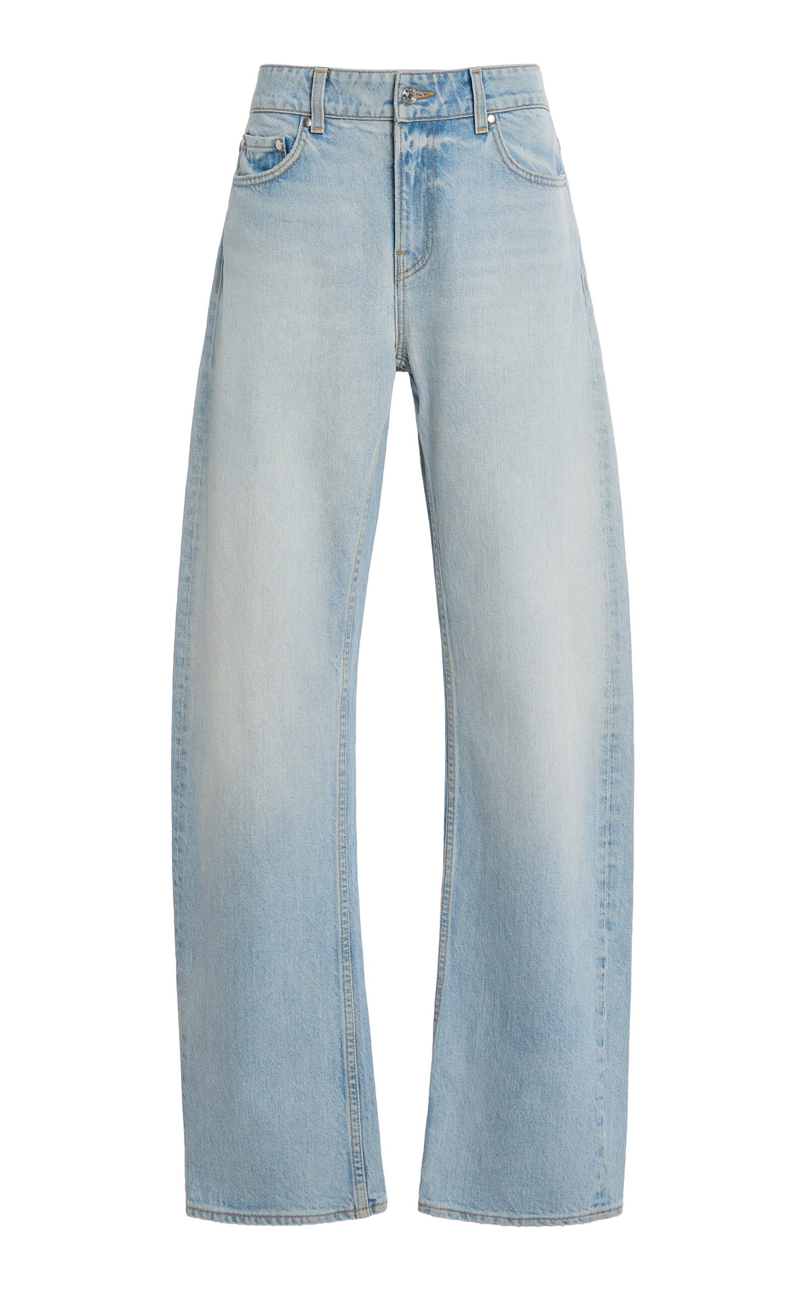 Eb Denim Alida Stretch Mid-rise Bowed Jeans