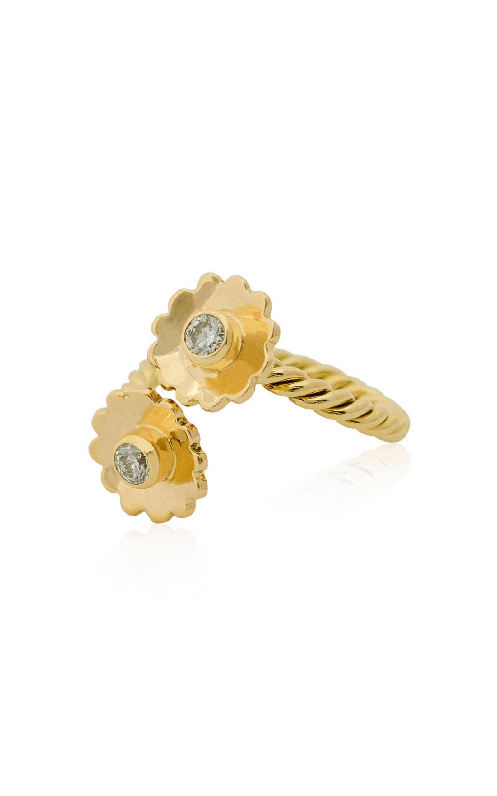 18K Yellow Gold Diamond Ring