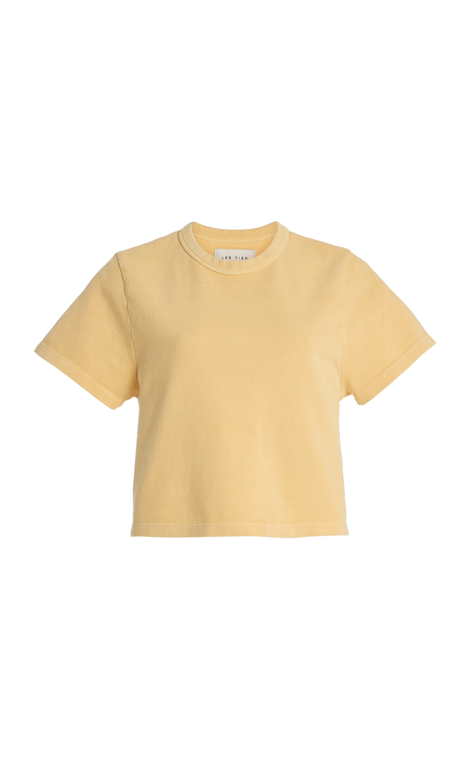 Les Tien Daria Cropped Cotton T-Shirt