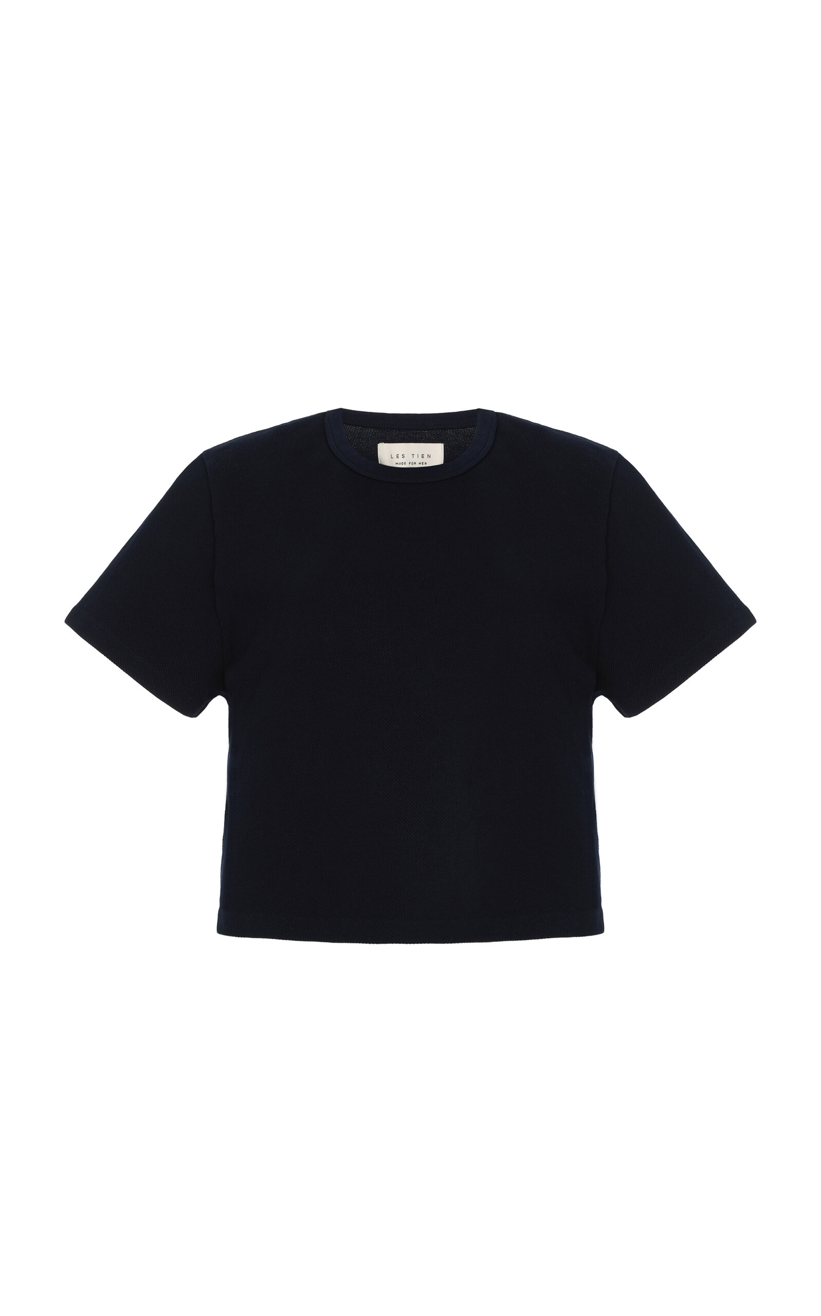 Les Tien Daria Cropped Cotton T-Shirt