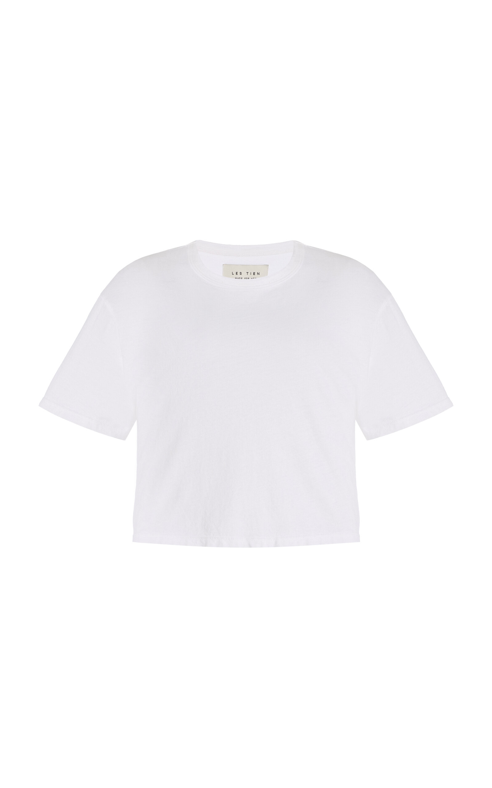 Les Tien May Cropped Cotton T-Shirt