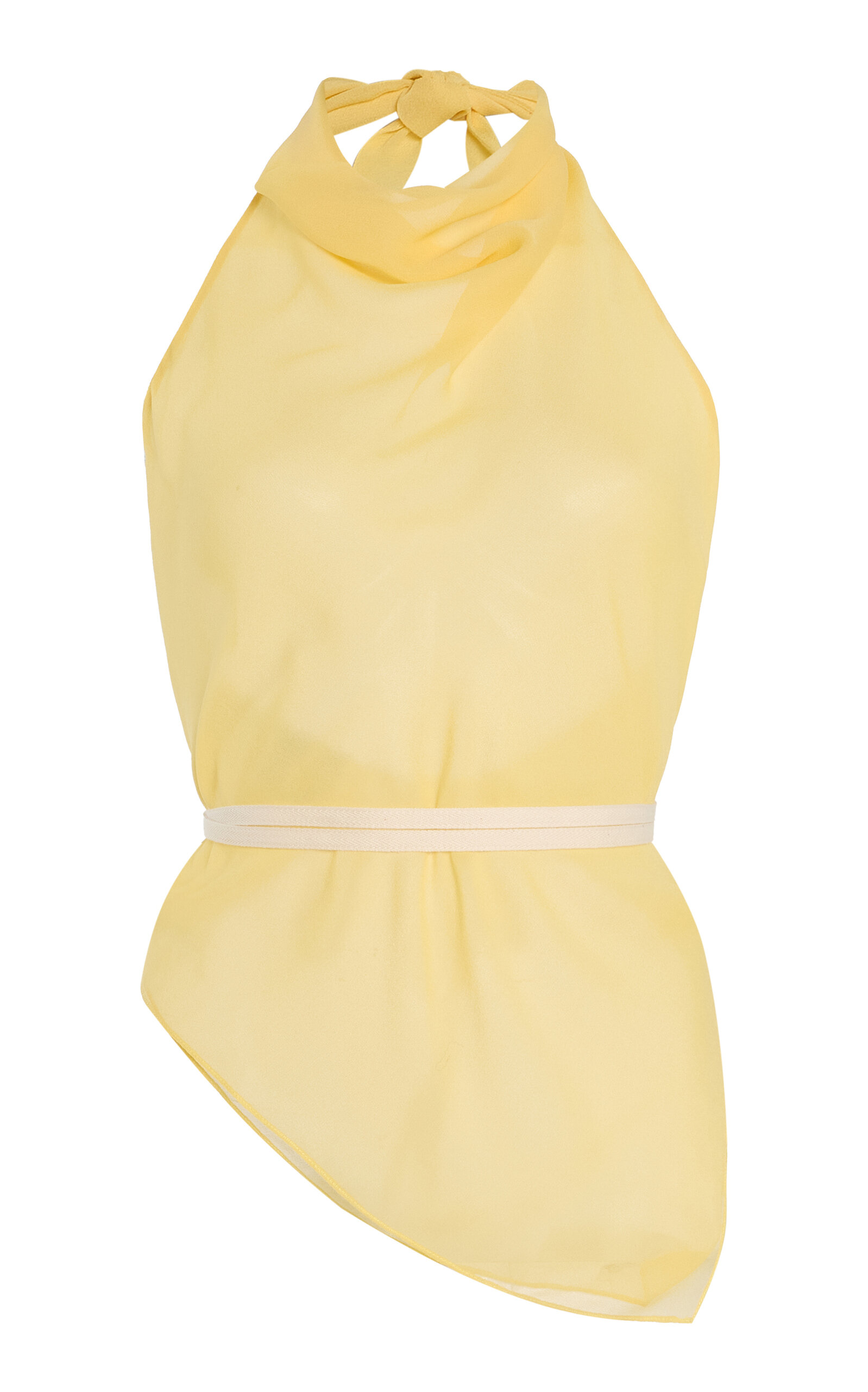 Tae Park Exclusive Kite Silk-Chiffon Wrap Top - Women's Clothing