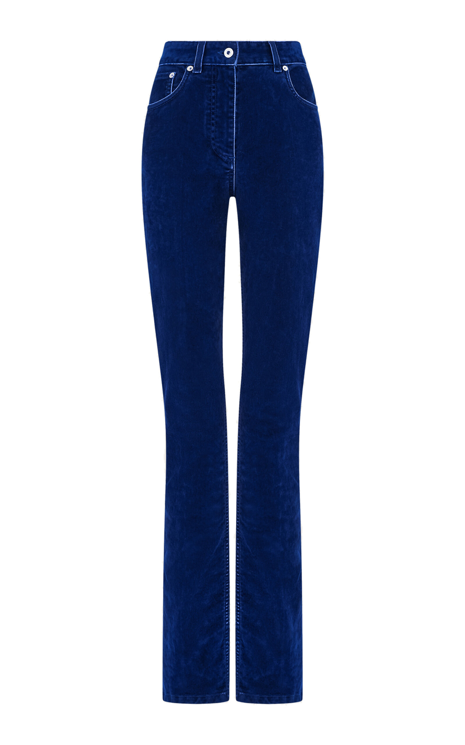 Ferragamo Five Pocket Trouser In Blue