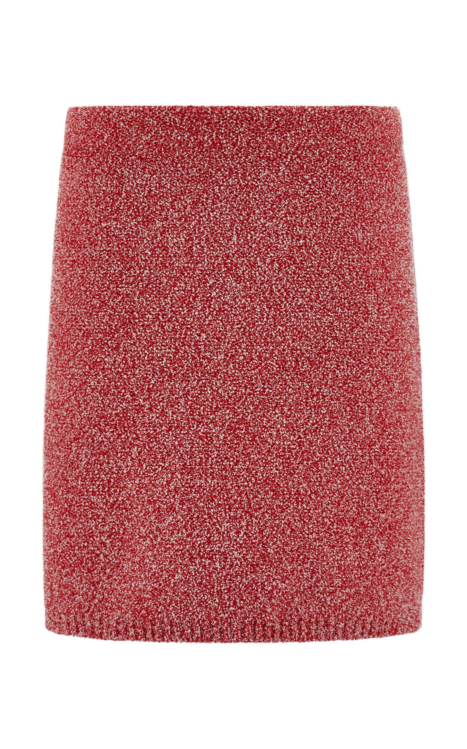 Ferragamo Cotton-blend Mini Skirt In Red
