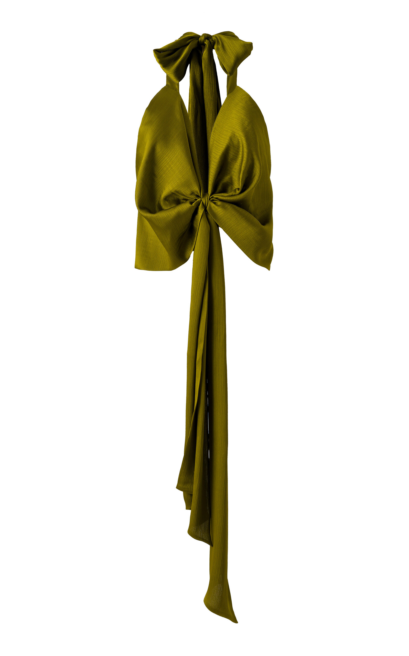 SIEDRÉS Bertille Tie-Detailed Satin Top